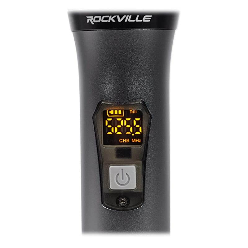 Dual UHF 15 Channel Metal Handheld Wireless Microphone System RWM65U