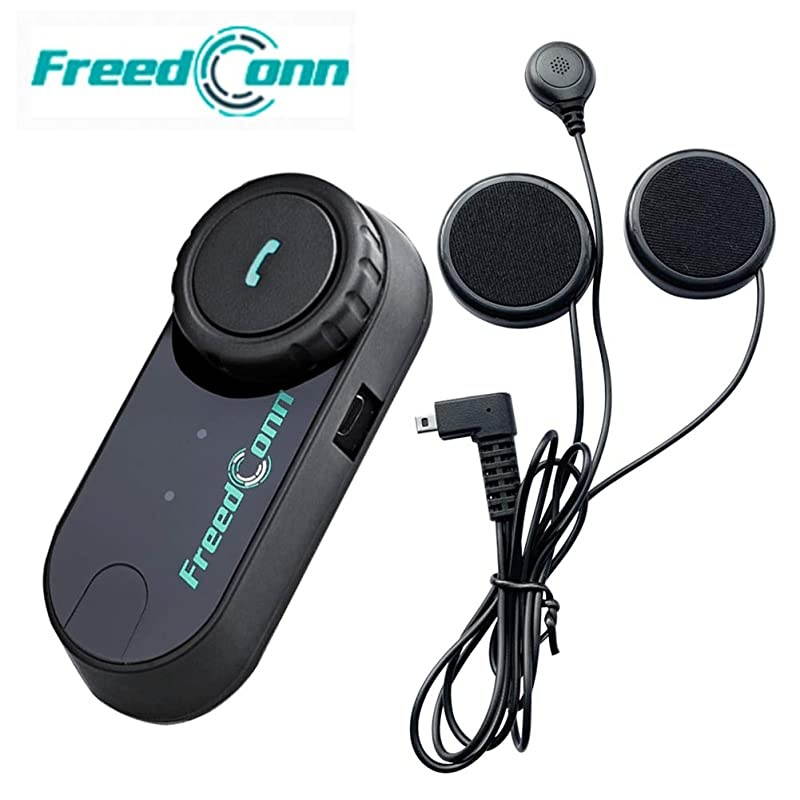 T-COMVB Motorcycle Intercom, Universal Helmet Communication System up to 3 Riders, Waterproof Motorcycle Bluetooth Headset with 800m Range for Snowmobile Off-Road (1Unit)