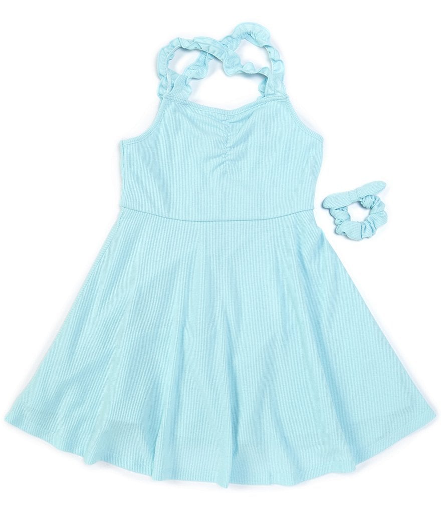 Poppies and Roses Big Girls 7-16 Cross-Back Fit-And-Flare Dress