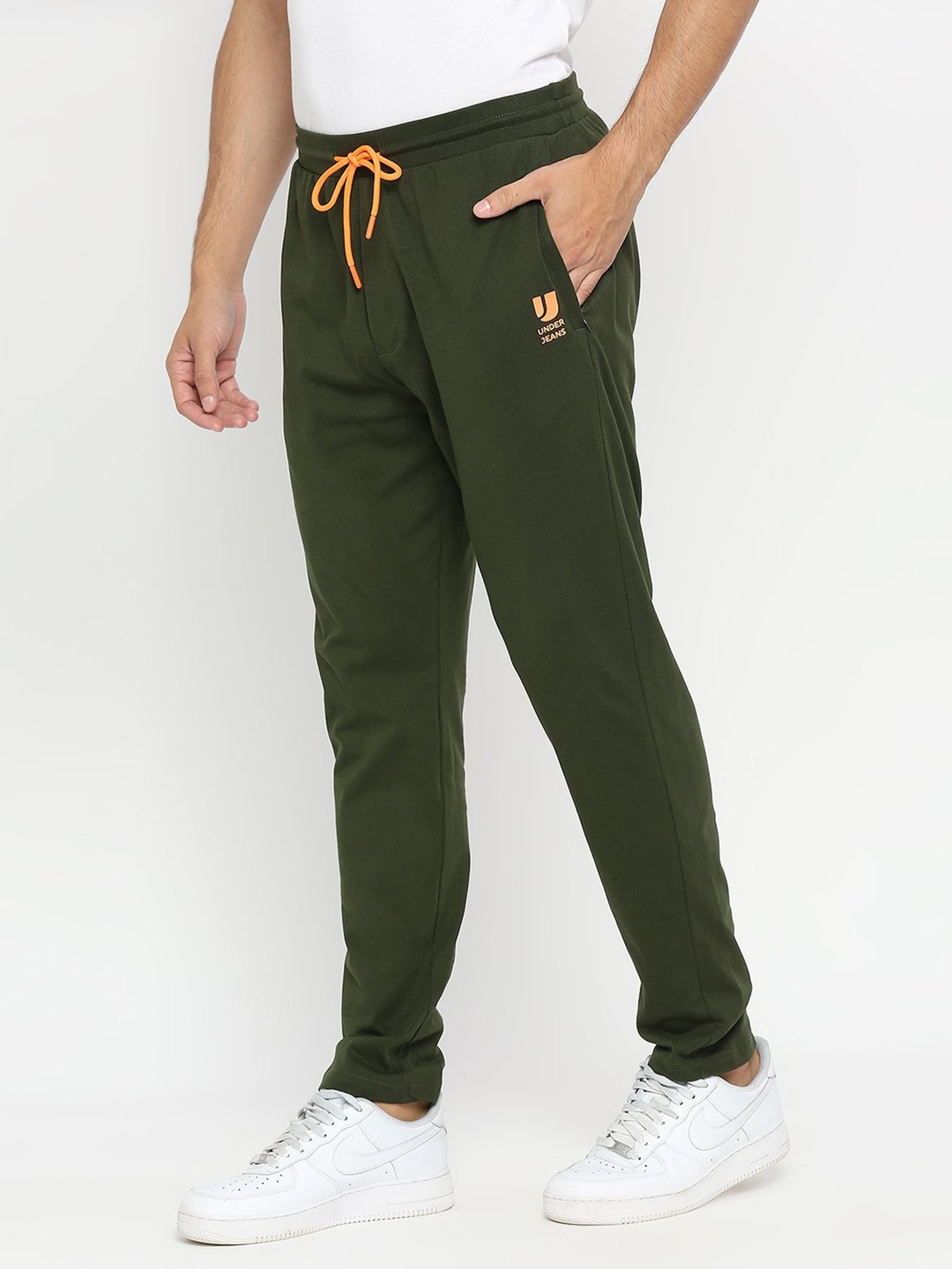 UnderJeans by Spykar Green Track Pants