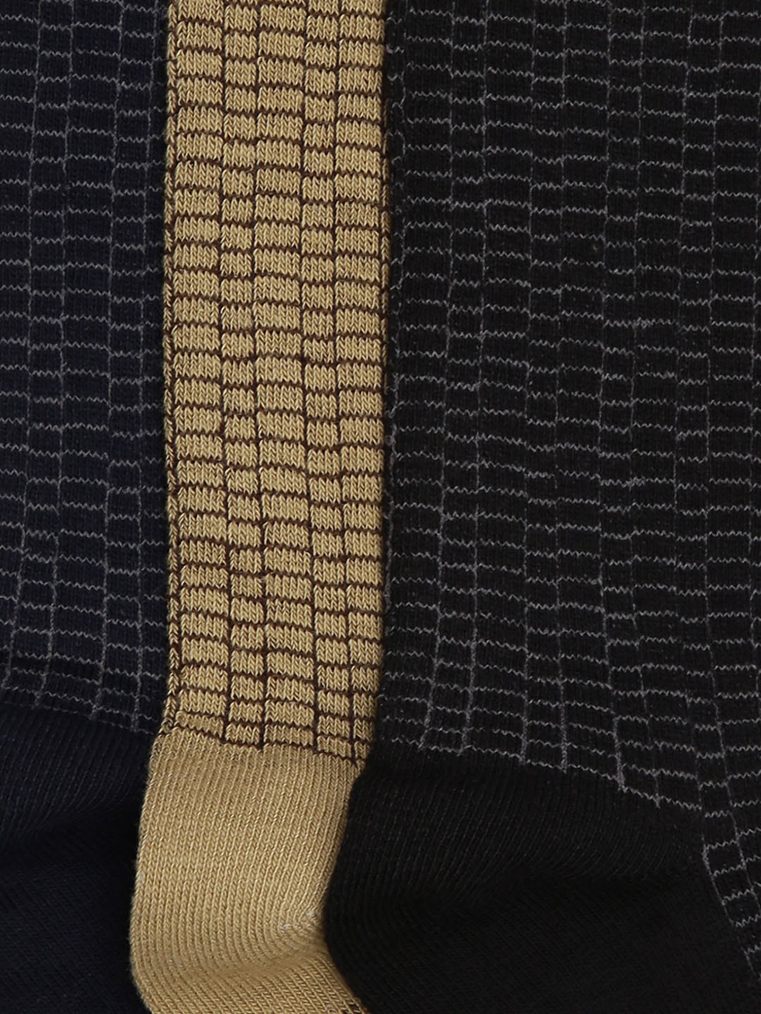 Sokker Multicolor Cotton Striped Socks - Set of 3