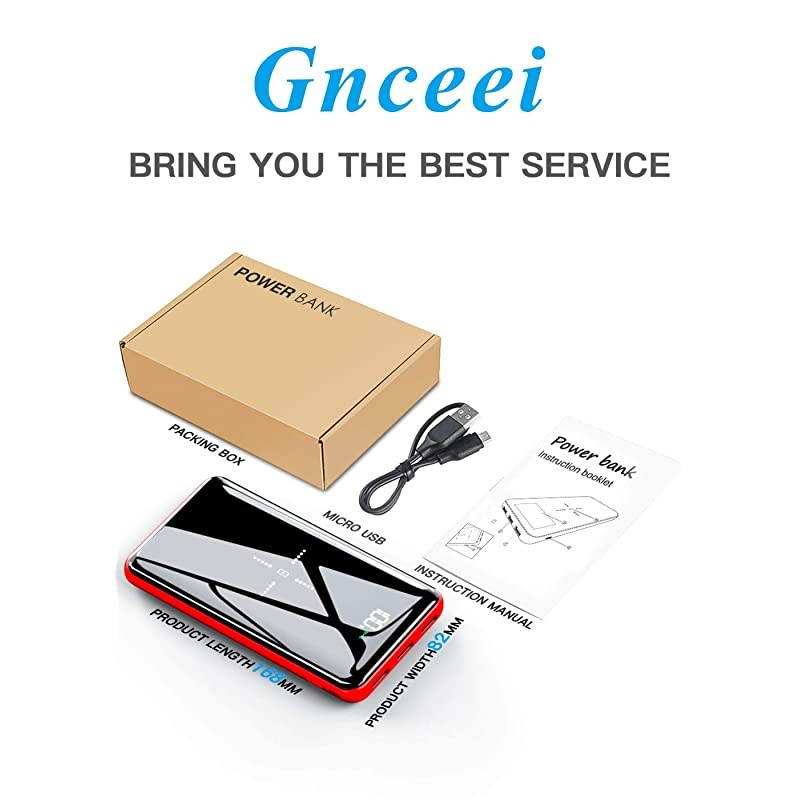 Wireless Charger Power Bank 25000mAh High Capacity with LCD Digital Display3 USB Output Dual Input External Battery Pack Compatible Smart PhonesAndroid PhonesTablet iPad