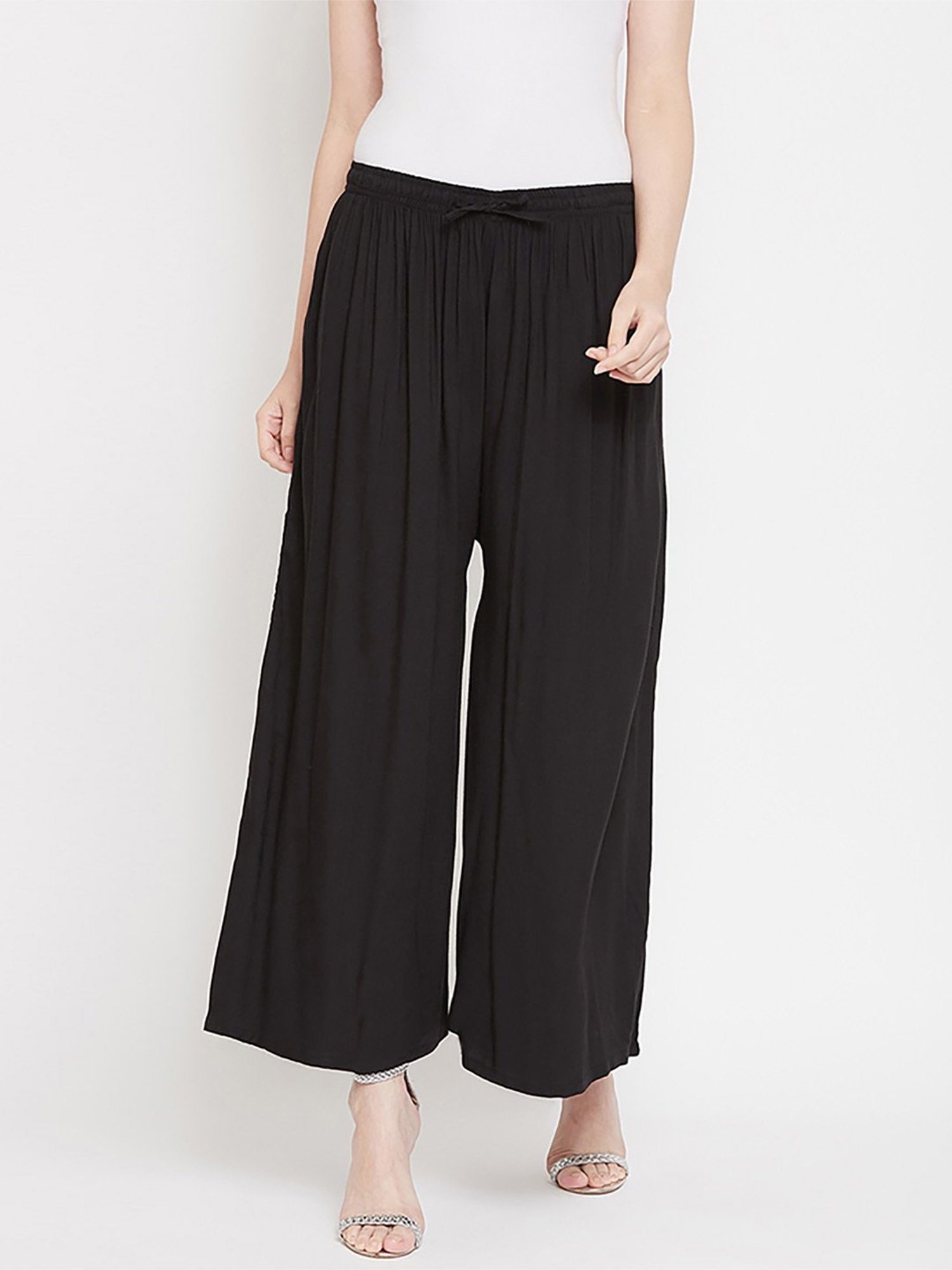 Castle Black Regular Fit Palazzos