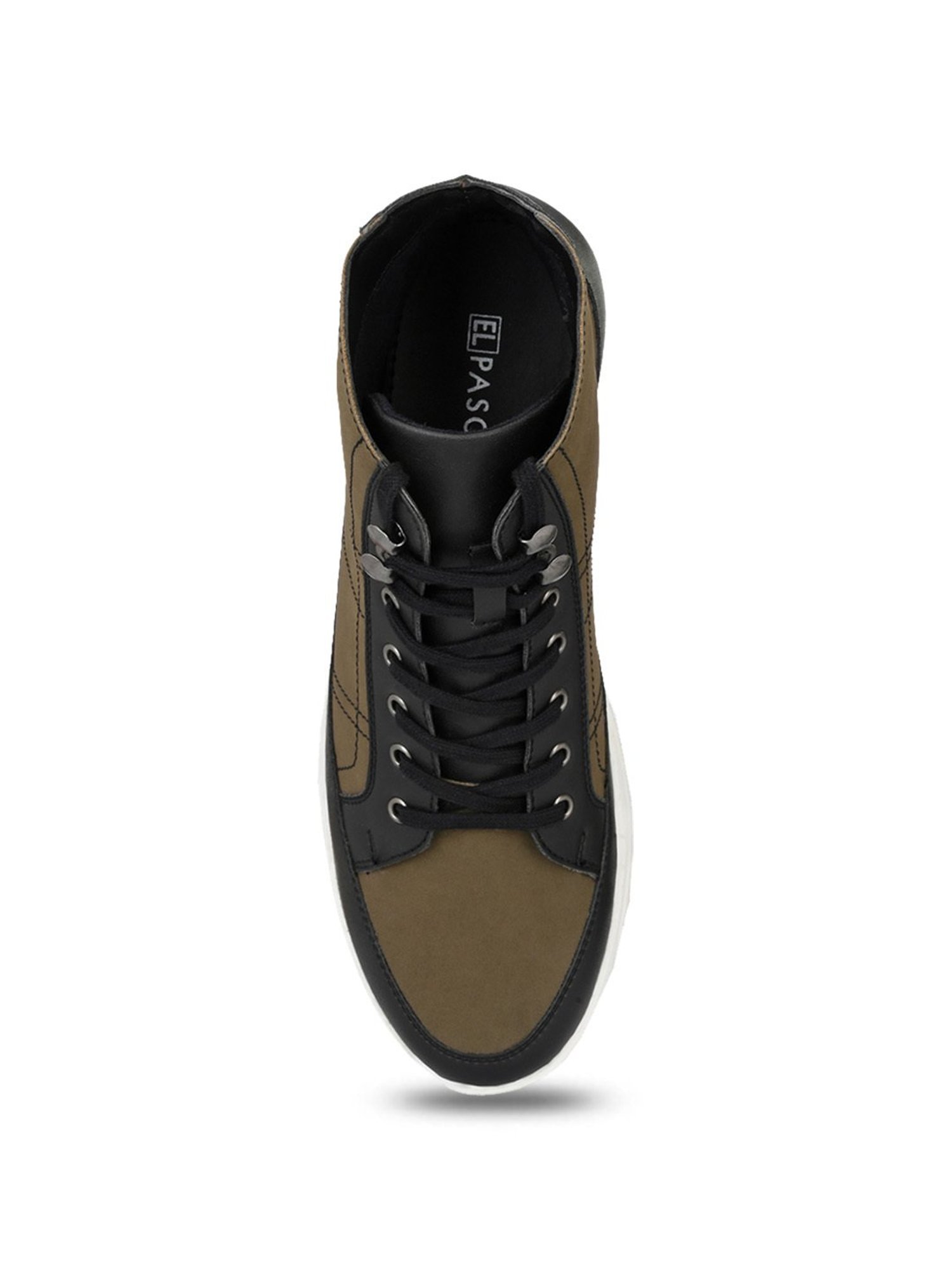 El Paso Men's Khaki Derby Boots