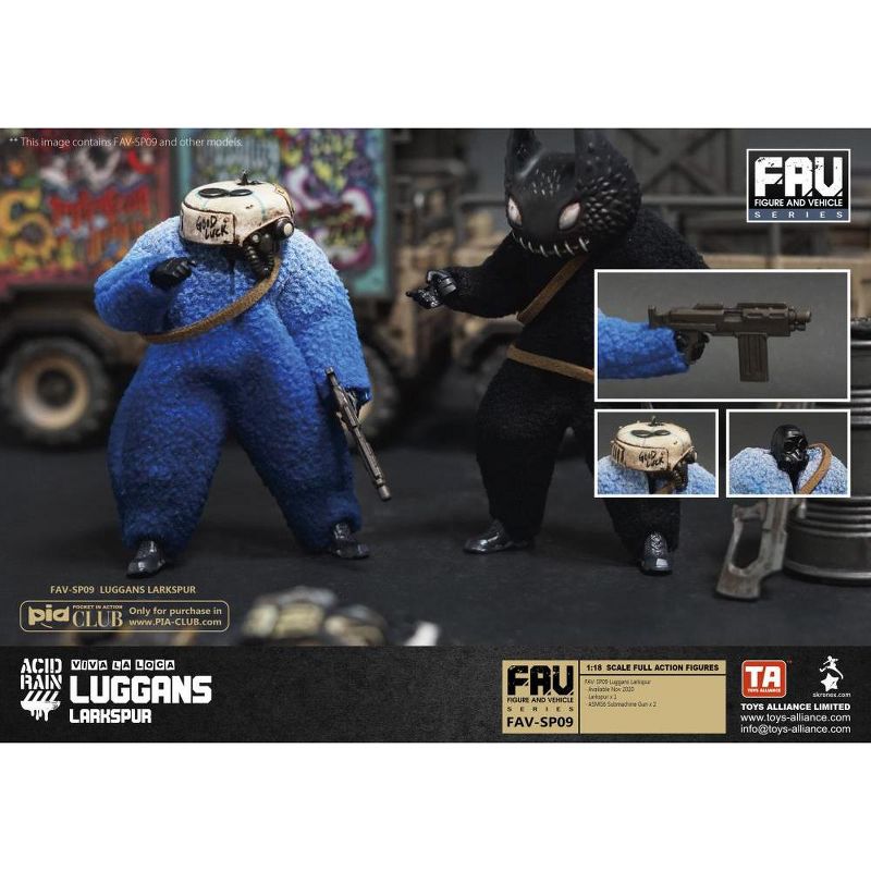 FAV-SP09 Larkspur Viva La Loca Luggans 1:18 Scale | Acid Rain Fav Action figures