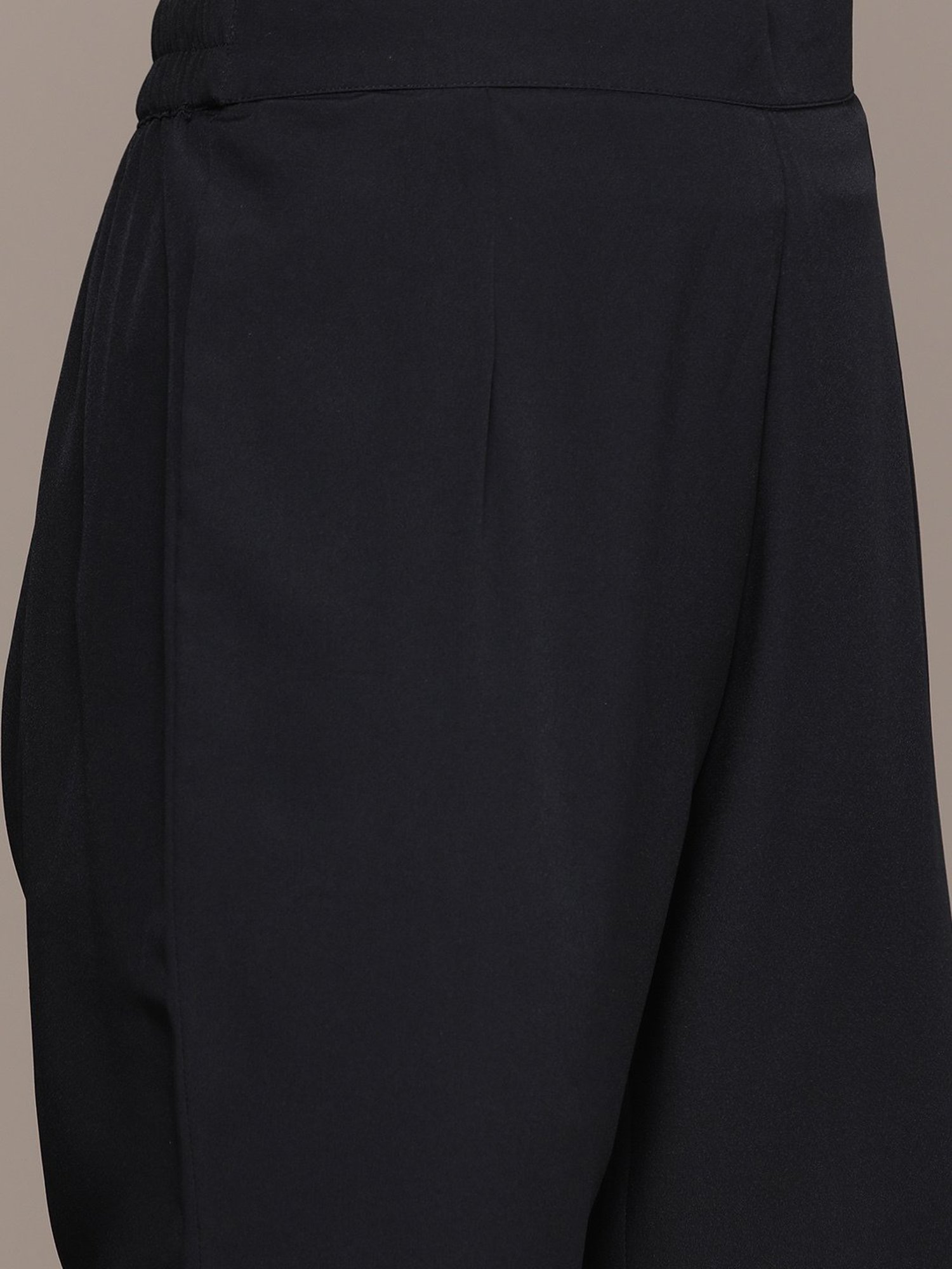 Ziyaa Black Printed Kurta With Pant & Dupatta