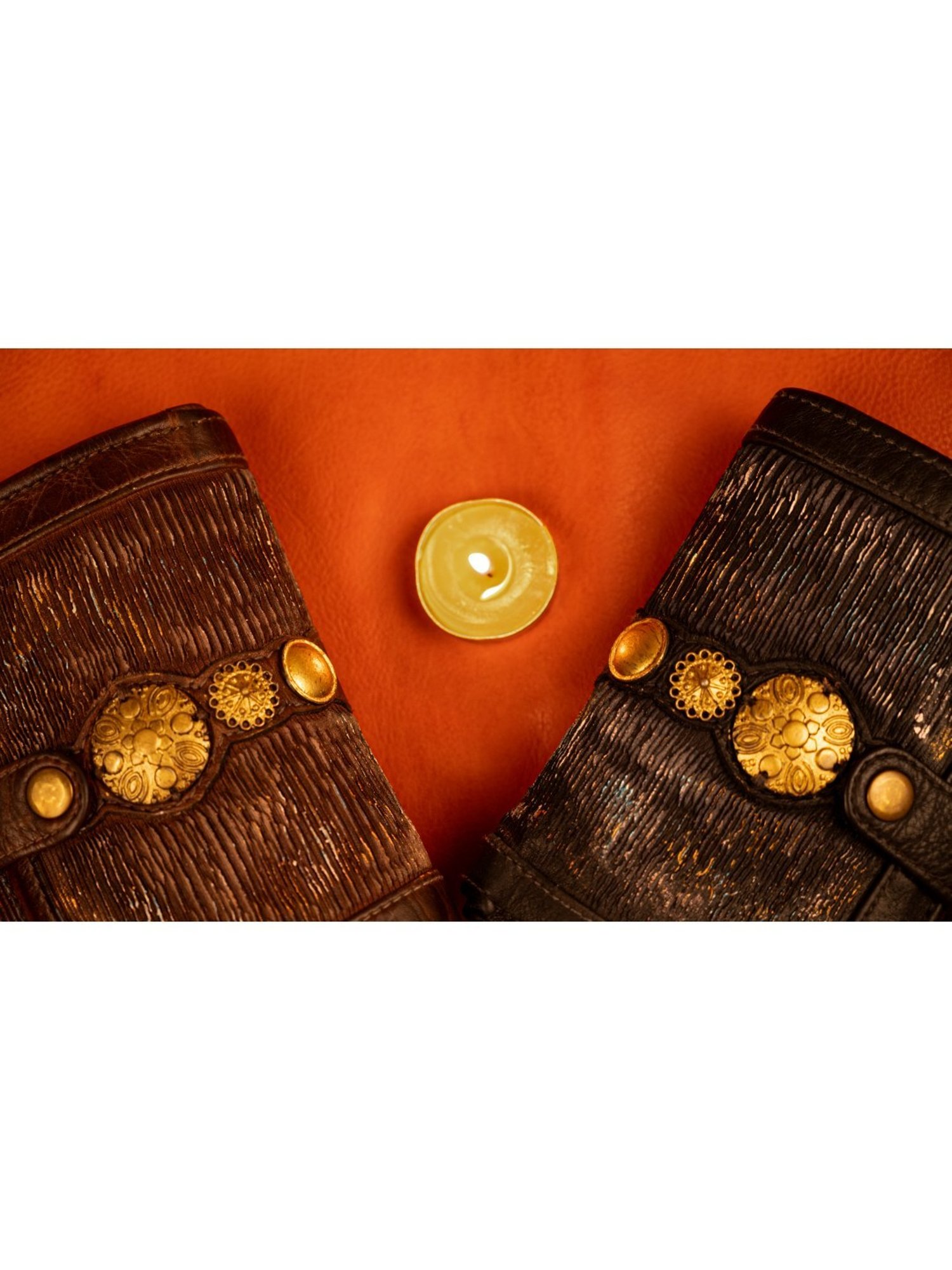 Art N Vintage Silvia Brown Leather Textured  Bi-Fold Wallet for Women