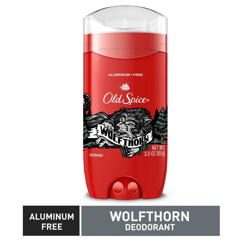 Old Spice Aluminum Free Wolfthorn Scent Deodorant for Men 48 hr. Protection - 3pk - 9oz
