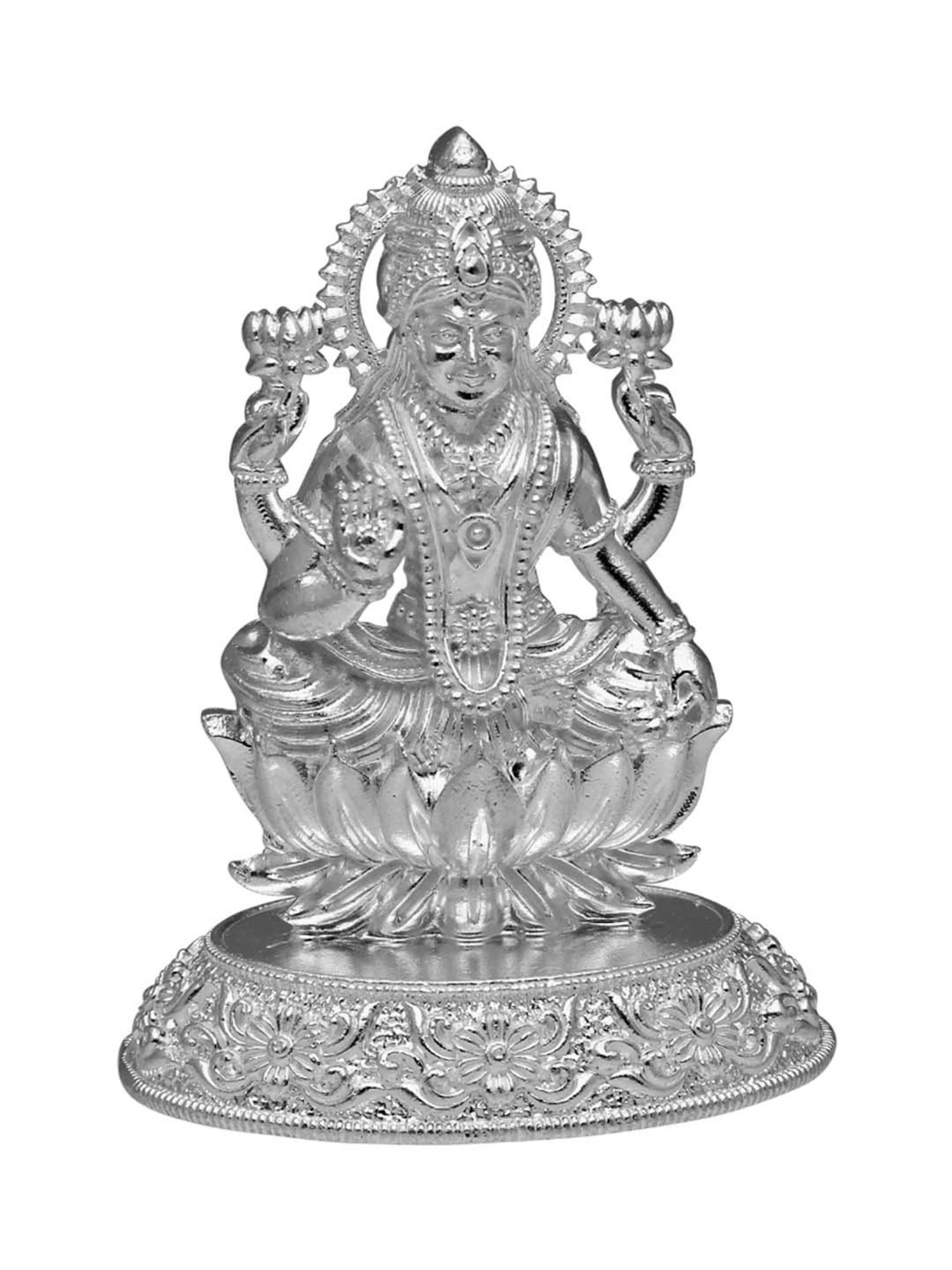 Sri Jagdamba Pearls 0.8 Silver Lakshmi Idol