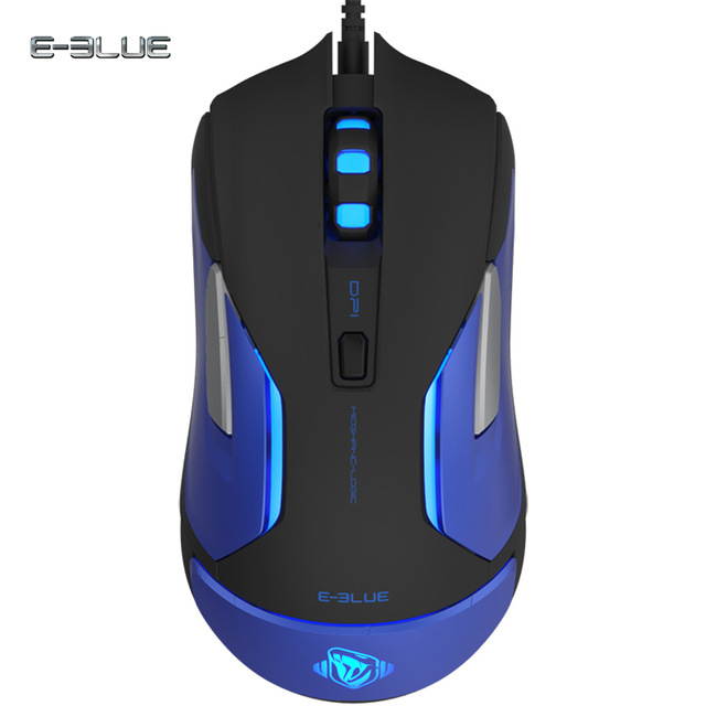 E-3LUE 5000DPI Gaming RGB Mouse USB Wired Ergonomic Game Mice LED Adjustable EMS668 for Computer LOL DOTA2 FIFA Desktop laptop