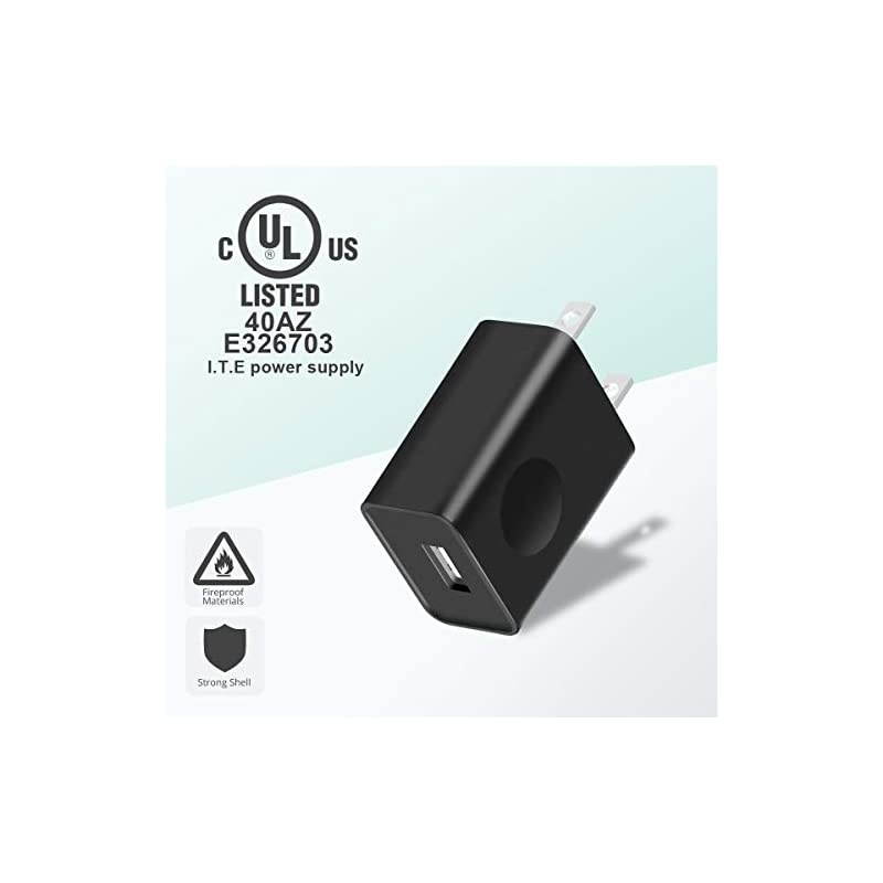 USB Wall Charger,  5V 2A Power Adapter Universal Travel Charger USB Plug Cell Phone Charger Block Cube Compatible with iPhone, iPad, Google Nexus, Samsung, LG, HTC, Moto, Kindle and More