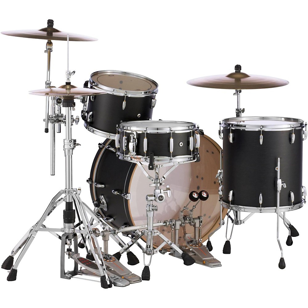 Pearl Masters Maple 3-Piece Shell Pack Matte Black Mist