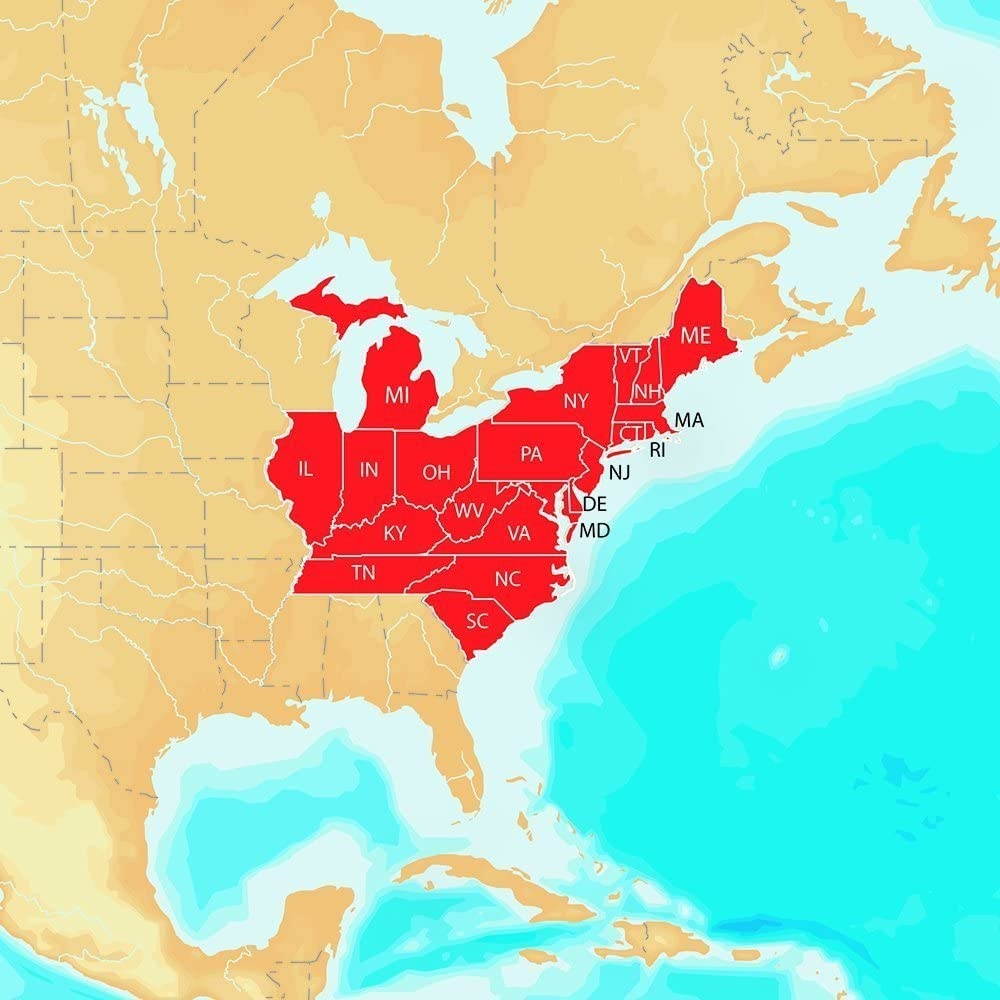 Navionics Hotmaps Platinum East Lake Fishing Maps ( Pack of 2 )