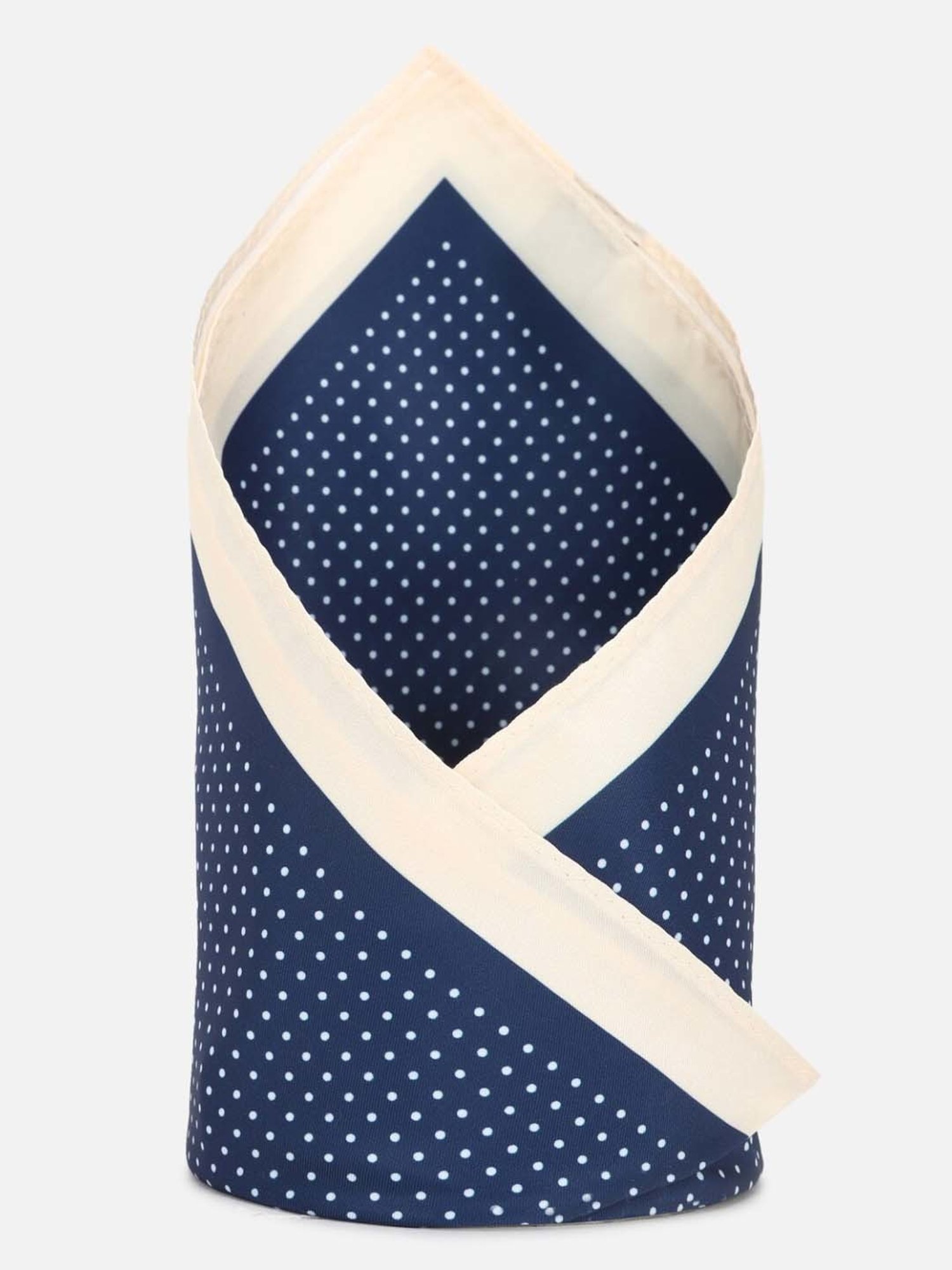 CHOKORE Brown and Yellow Plaid Pocket Square