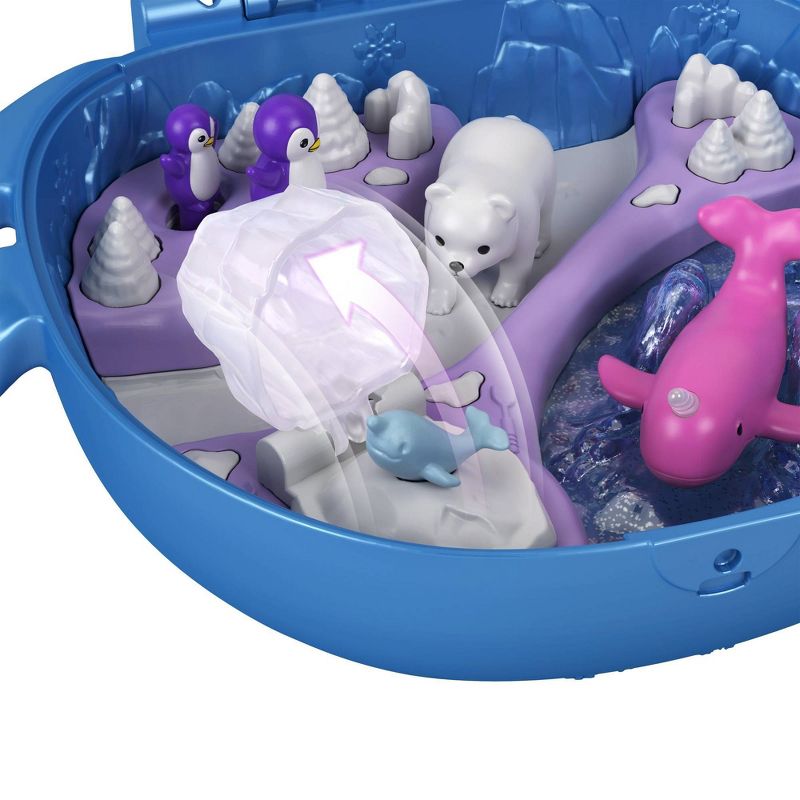 Polly Pocket Freezin' Fun Narwhal Compact Micro Playset