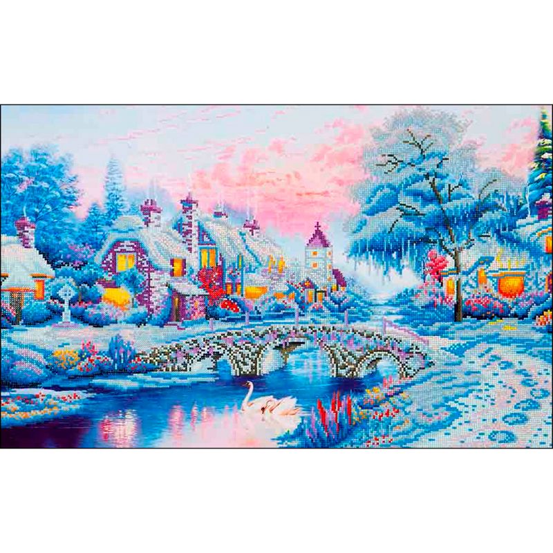 Diamond Dotz Diamond Embroidery Facet Art Kit 21.75"X29"-Winter Village