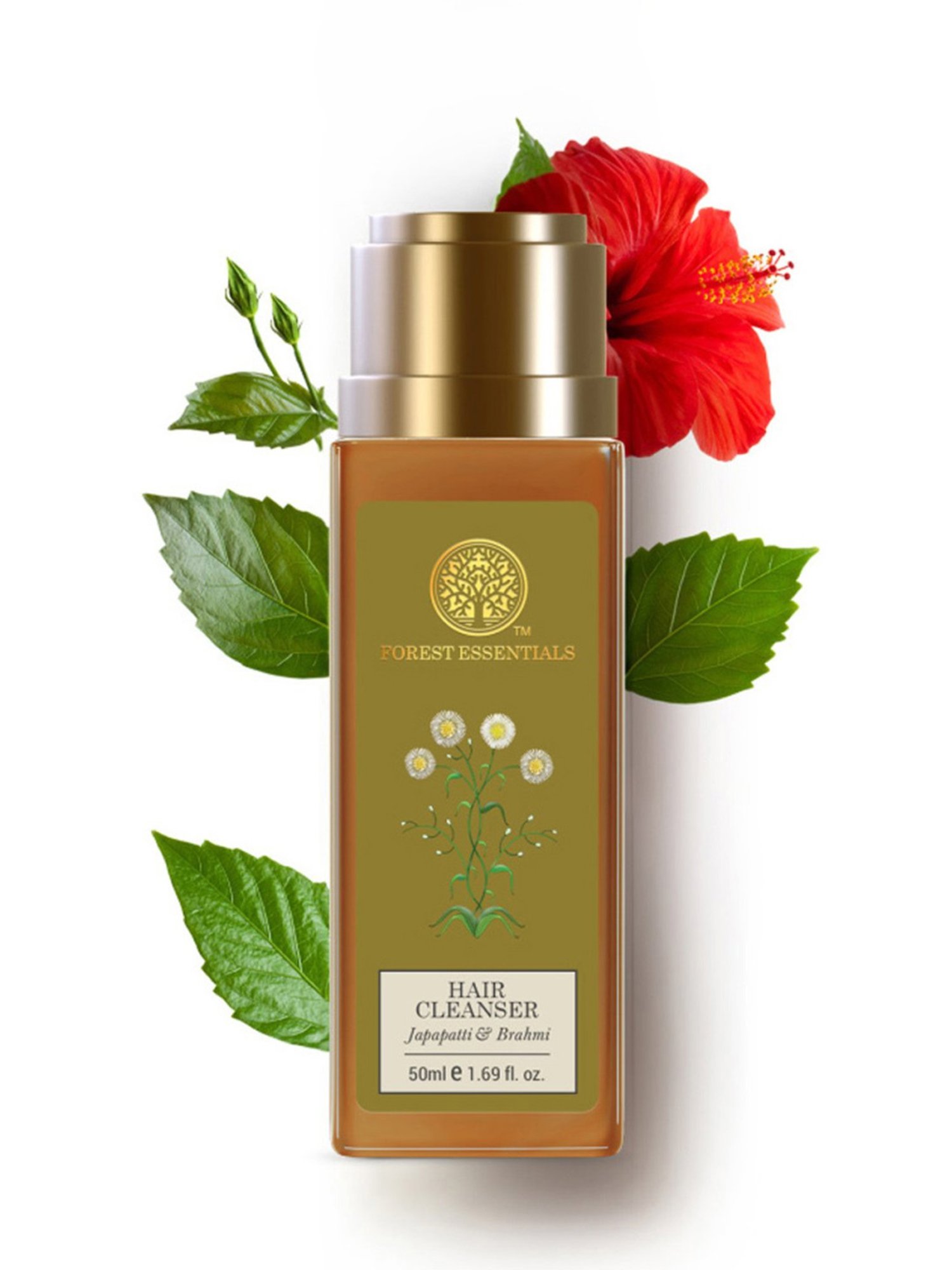 Forest Essentials Japapatti & Brahmi Ayurvedic Anti Frizz Hair Cleanser Shampoo - 50 ml