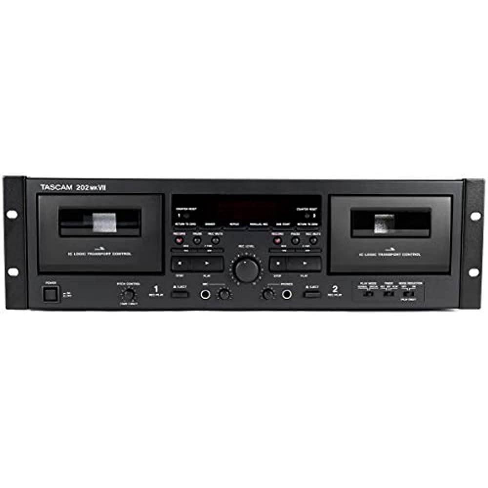 Tascam 202MKVII Rackmount USB Dual Cassette Deck