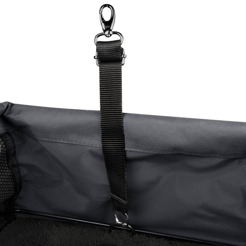 dbest products Pet Smart Cart Carrier Crate Kennel Cage Bag with Wheels and Padded Bed for Airline Airplane Travel with Cats and Dogs, Large (Black)