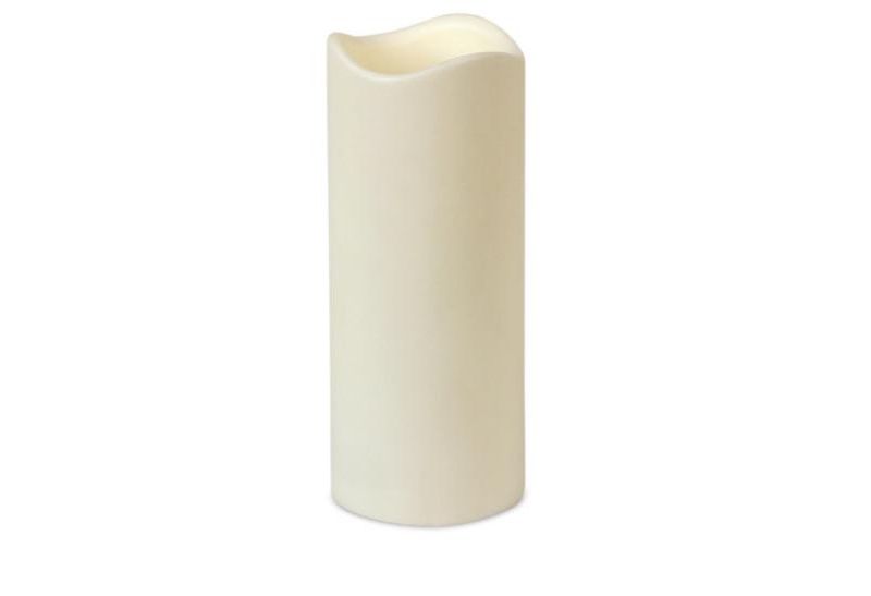 Melrose 7" Ivory Battery Operated Flameless LED Indoor/Outdoor Pillar Candle