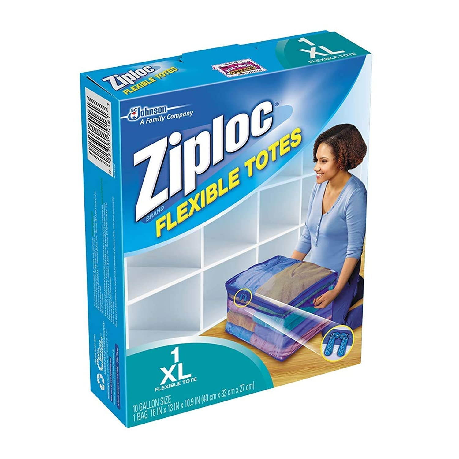 Ziploc Flexible Totes, XL -2 pk