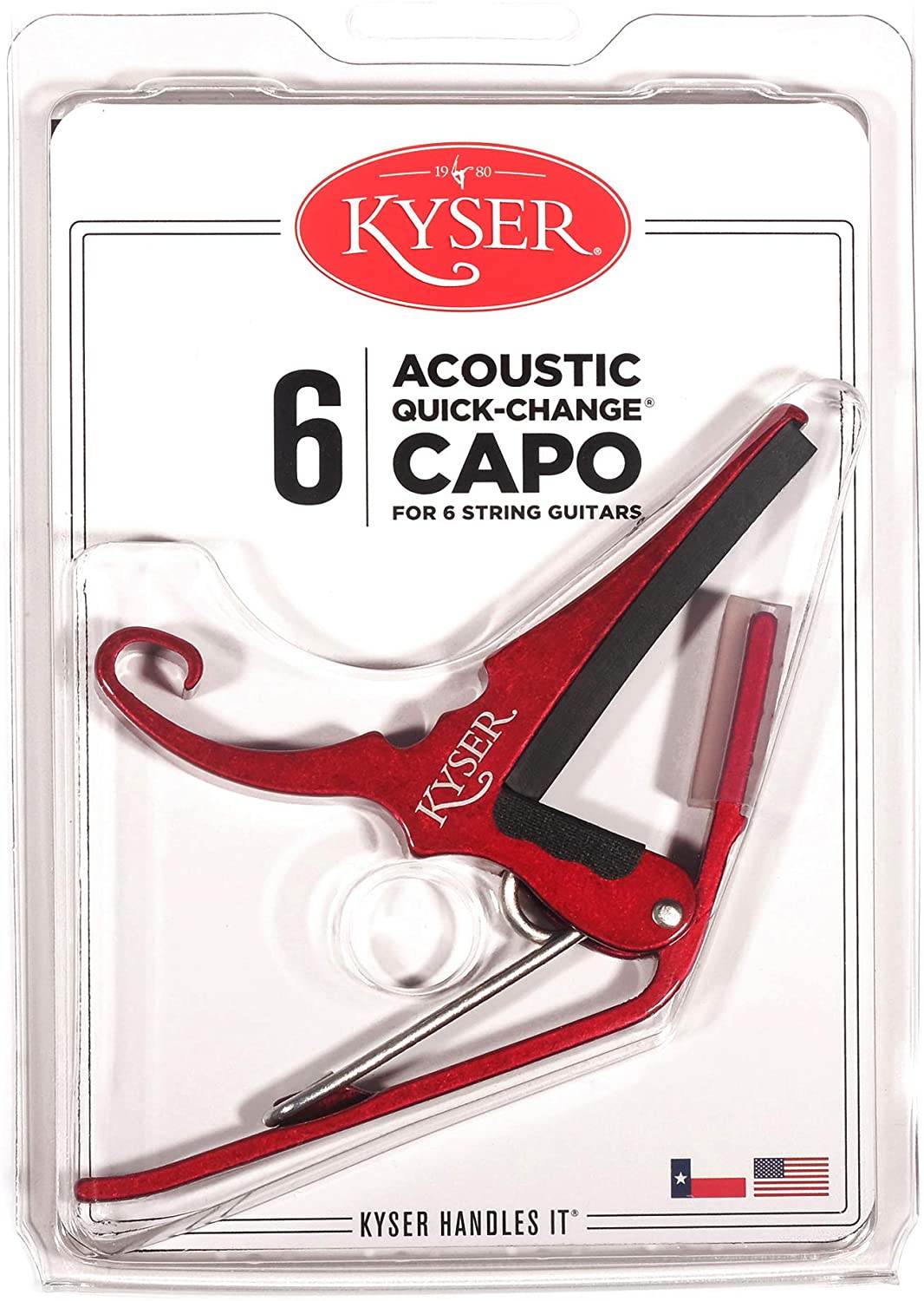 Kyser KG6R Red 6-String Guitar Capo
