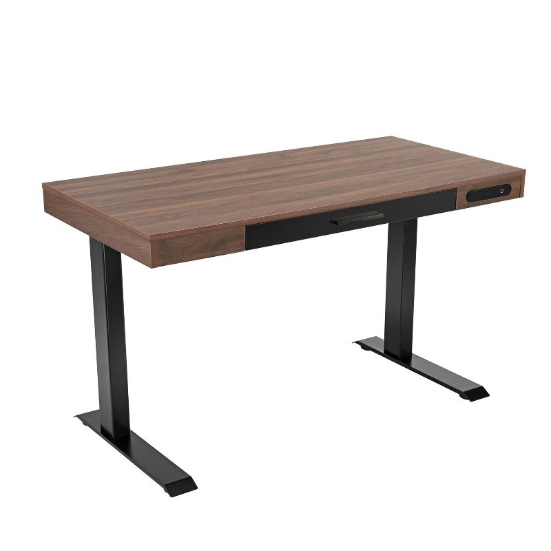47" Adjustable Desk Walnut - Home Essentials