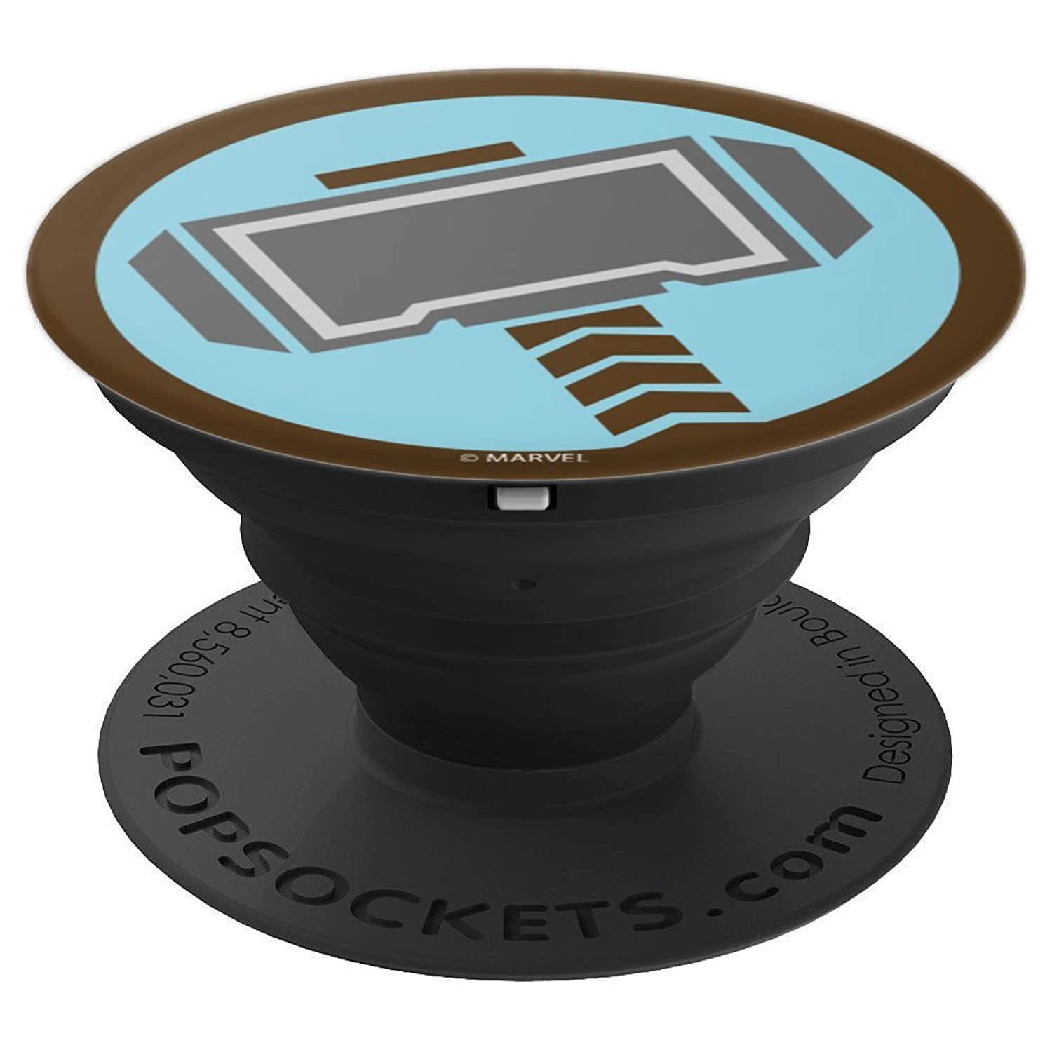 Marvel Thor Hammer Mjolnir Simple Icon PopSockets Grip and Stand for Phones and Tablets