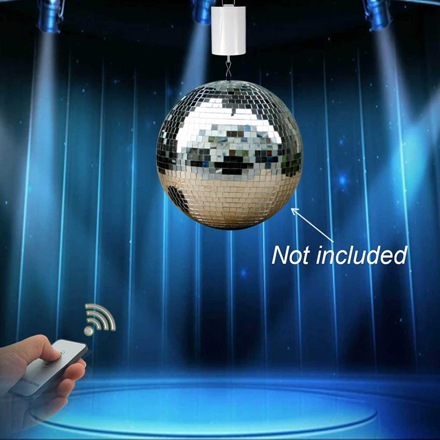 FONMY Hanging Display Motor with Remote for Wind Spinner Ornament Hanging Decor Wind Chimes Baby Crib Mobile Battery Operated Motor-10 RPM Low Speed