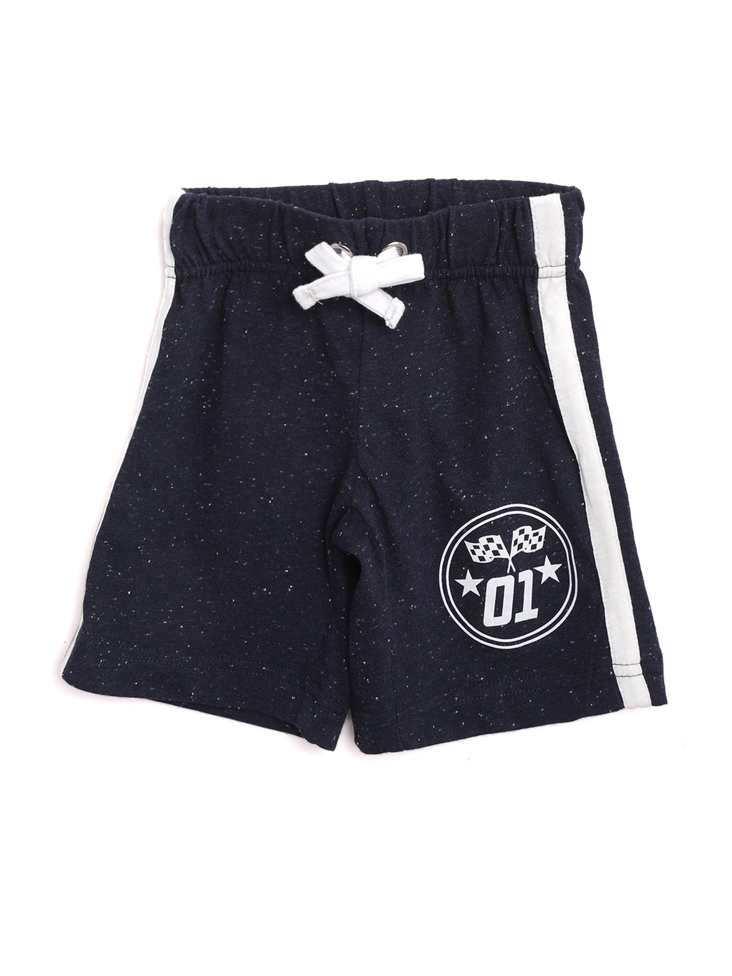 Lazy Shark Kids Grey & Navy Printed  T-Shirt with  Shorts