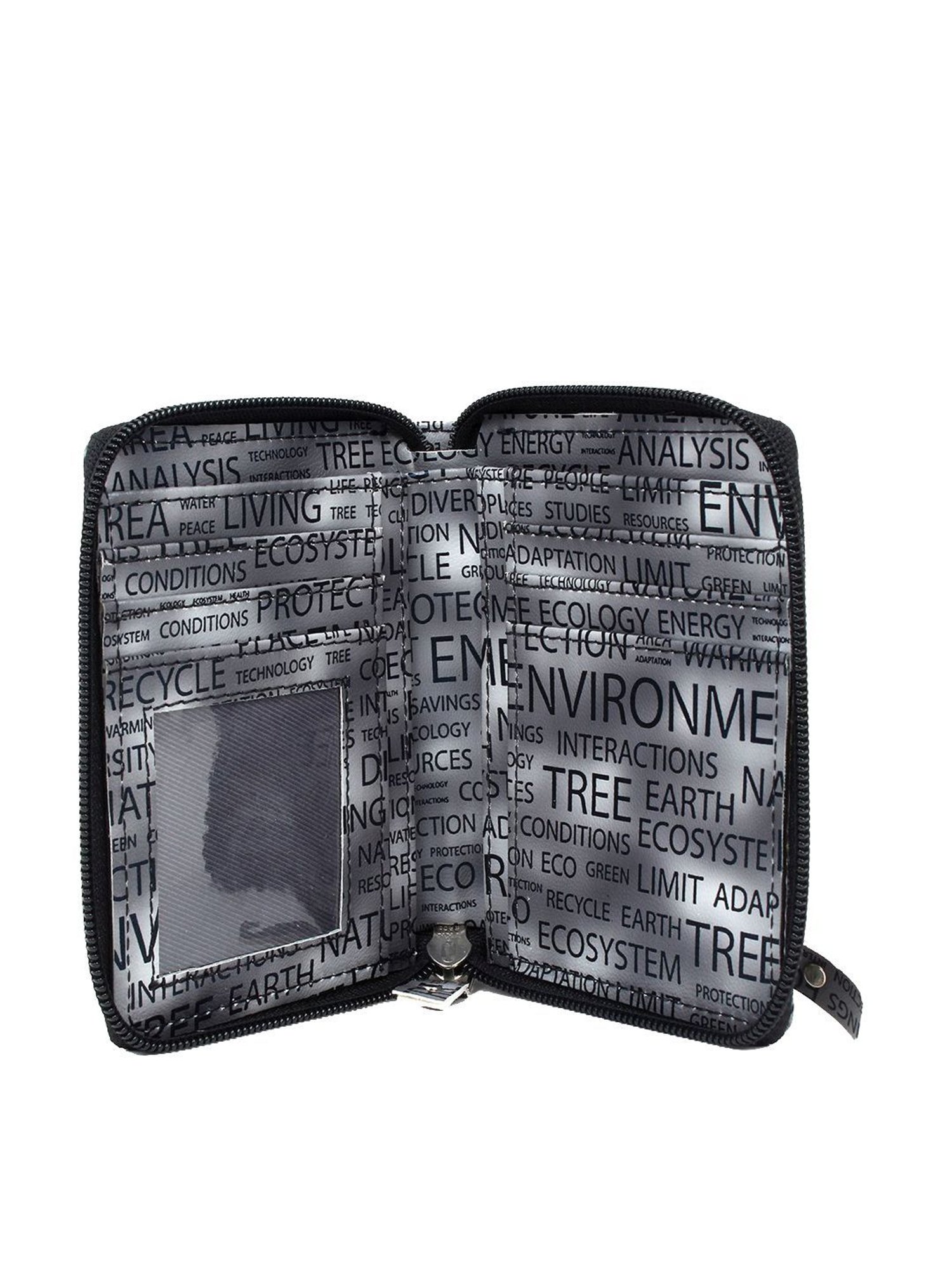 Spice Art Grey Printed for Zip Around Wallet