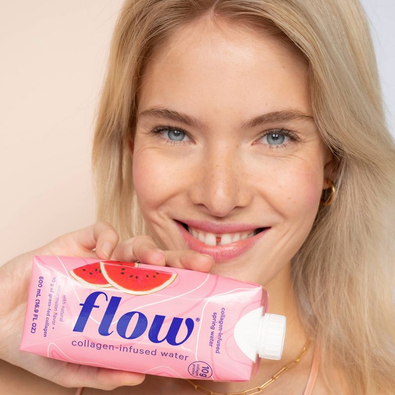 Flow Watermelon Collagen Infused Water - 16.9 fl oz Bottle