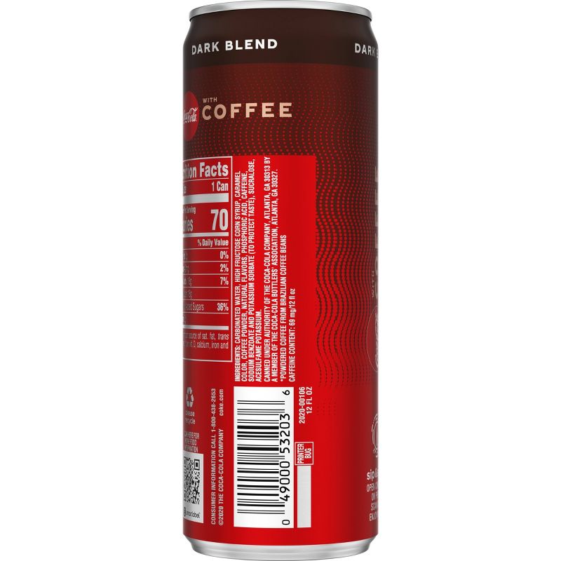 Coca-Cola with Coffee Dark Blend - 12 fl oz Can