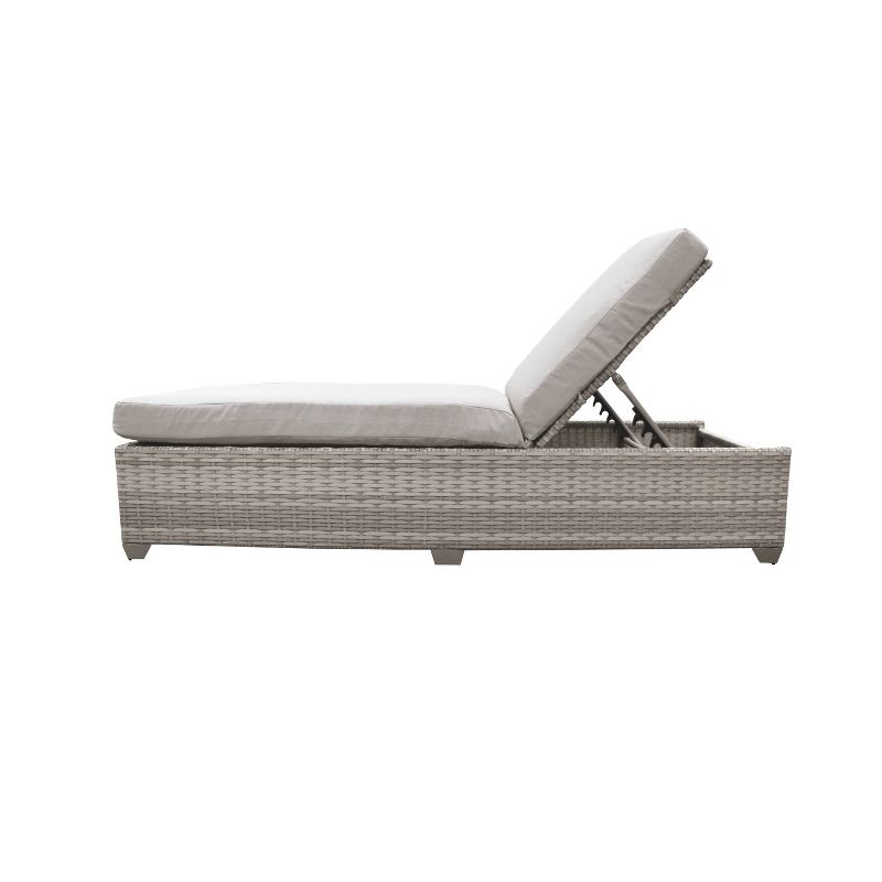 Fairmont 2pk Patio Chaise Lounges - Beige - TK Classics