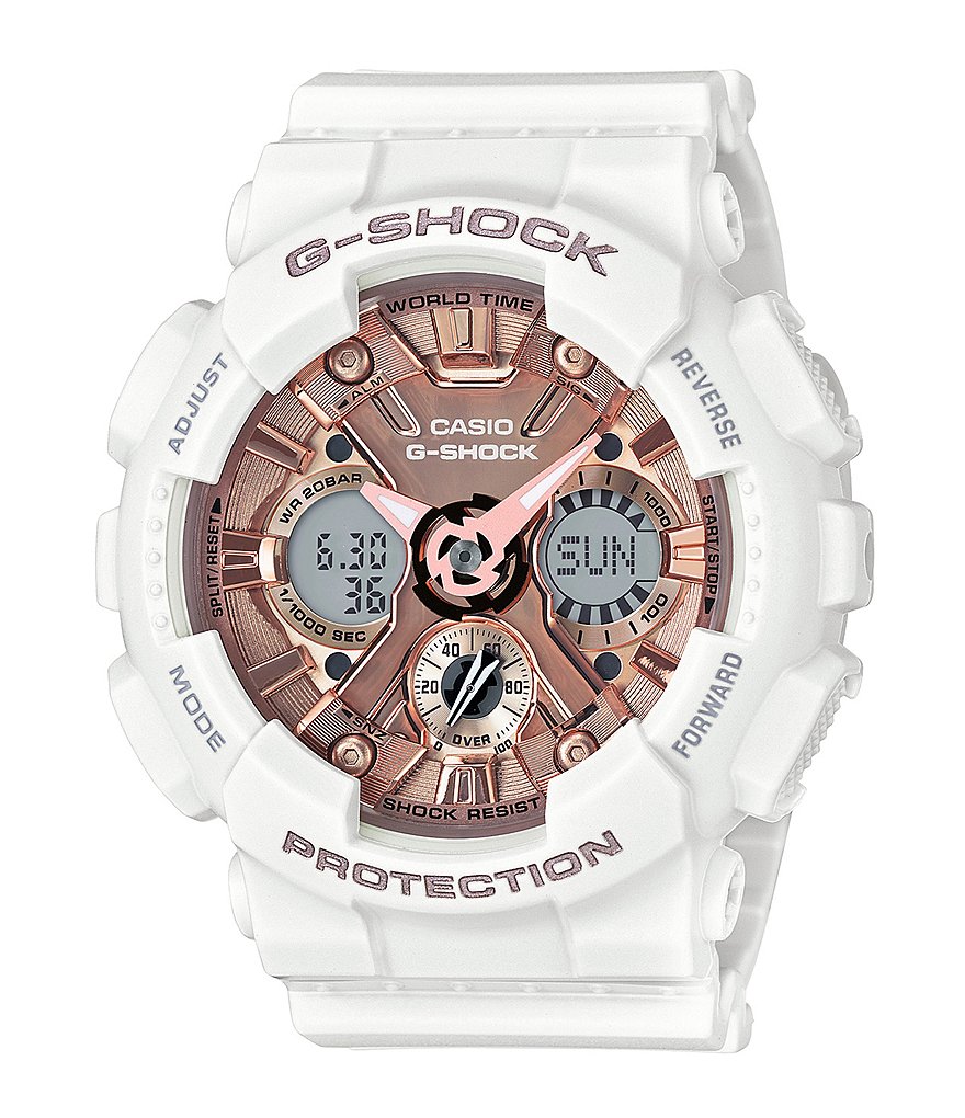 G-Shock White Resin-Strap Ana-Digi Watch