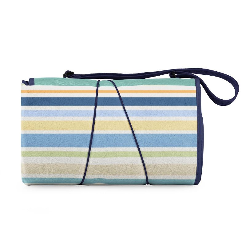 Picnic Time Disney: Mary Poppins Blanket Tote Outdoor Picnic Blanket - St. Tropez Stripes