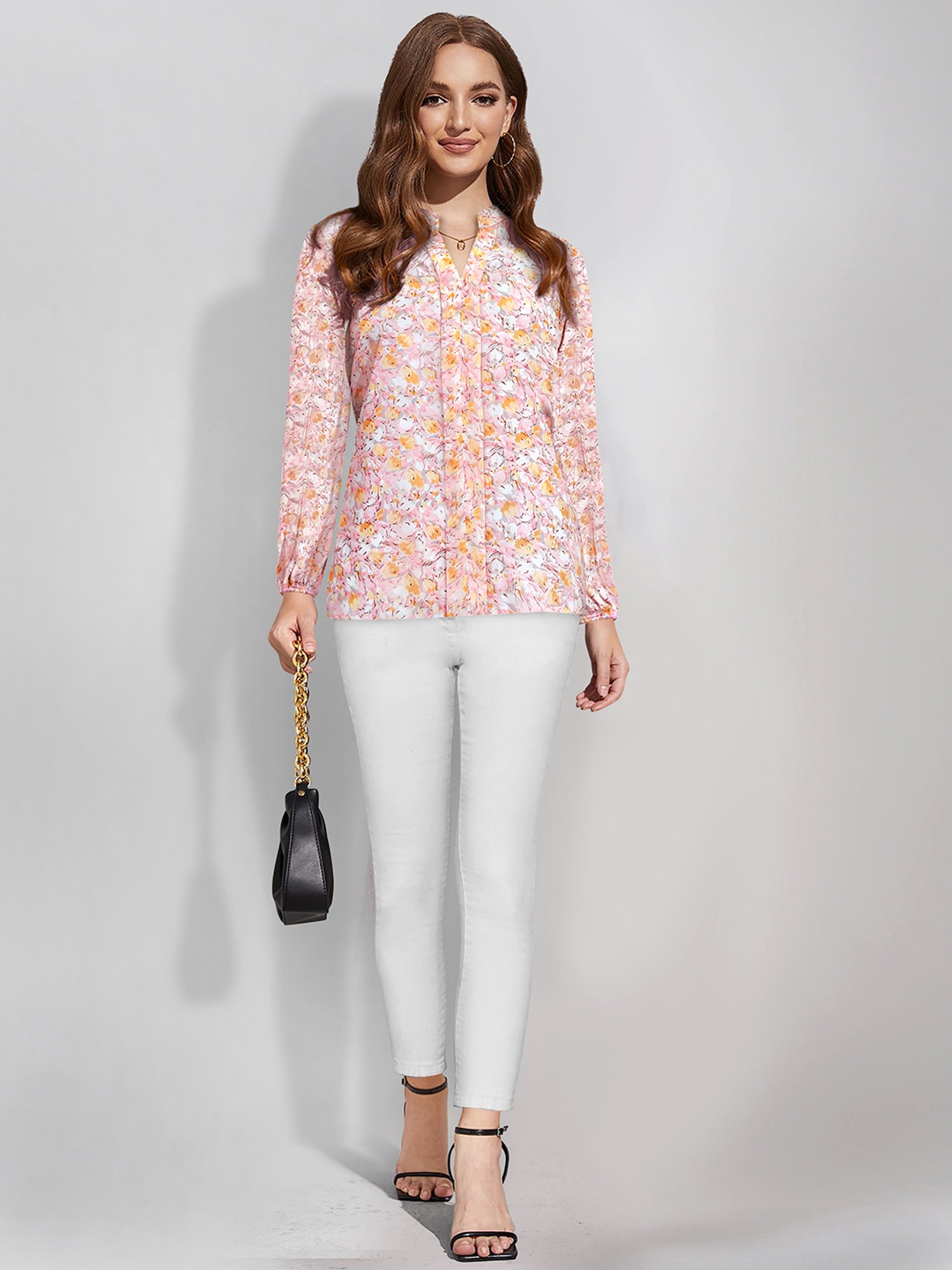 KERI PERRY Multicolor Printed Top