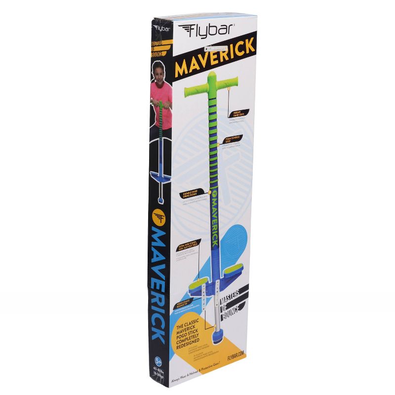 Flybar Maverick Pogo Stick - Blue/Green