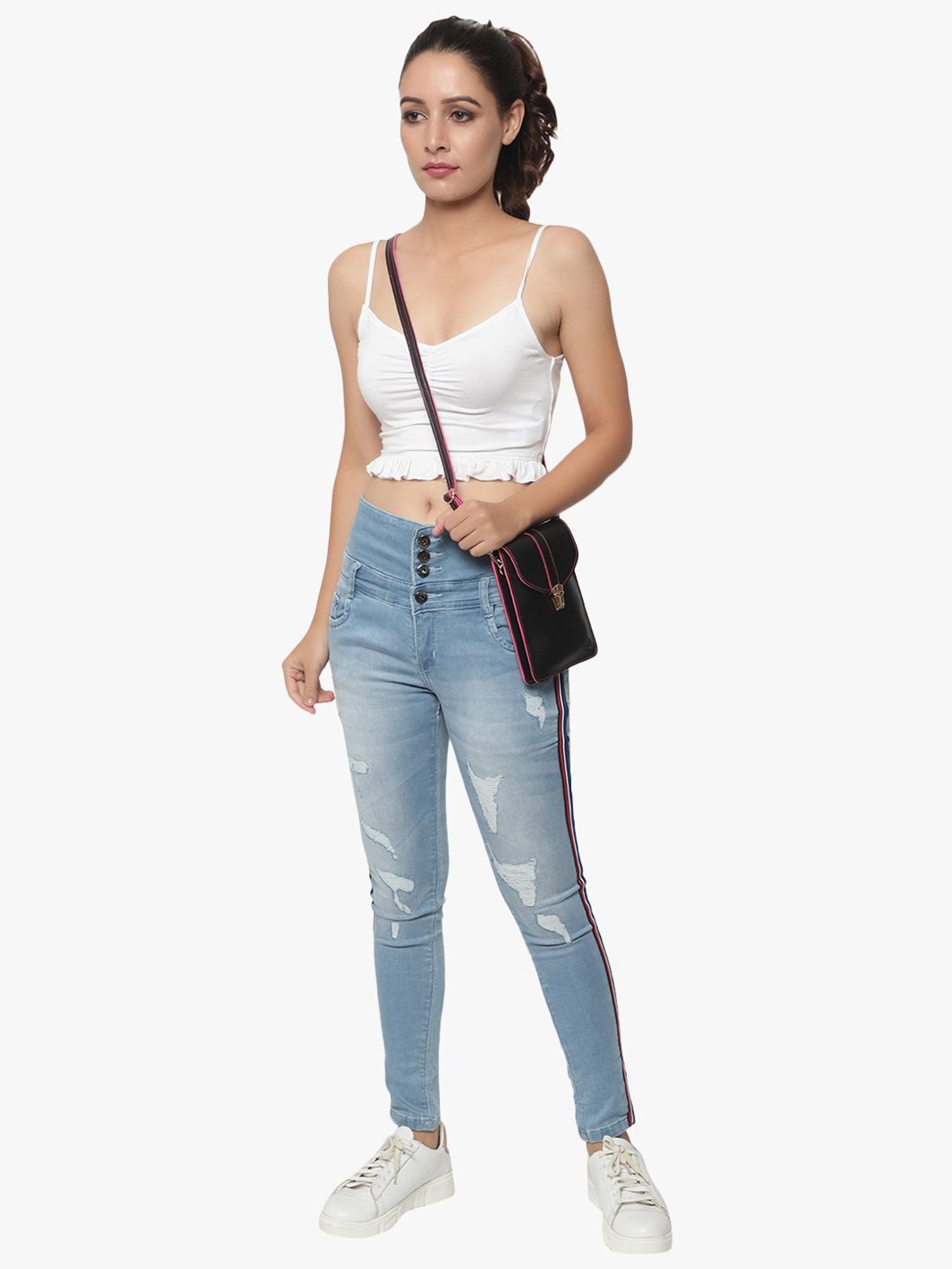 Spice Art Black Solid Mobile Pouch