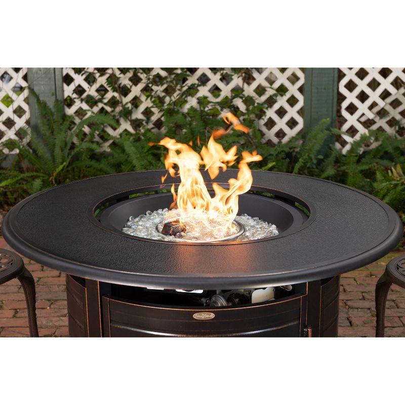 Finn Round Aluminum LPG Fire Pit - Fire Sense