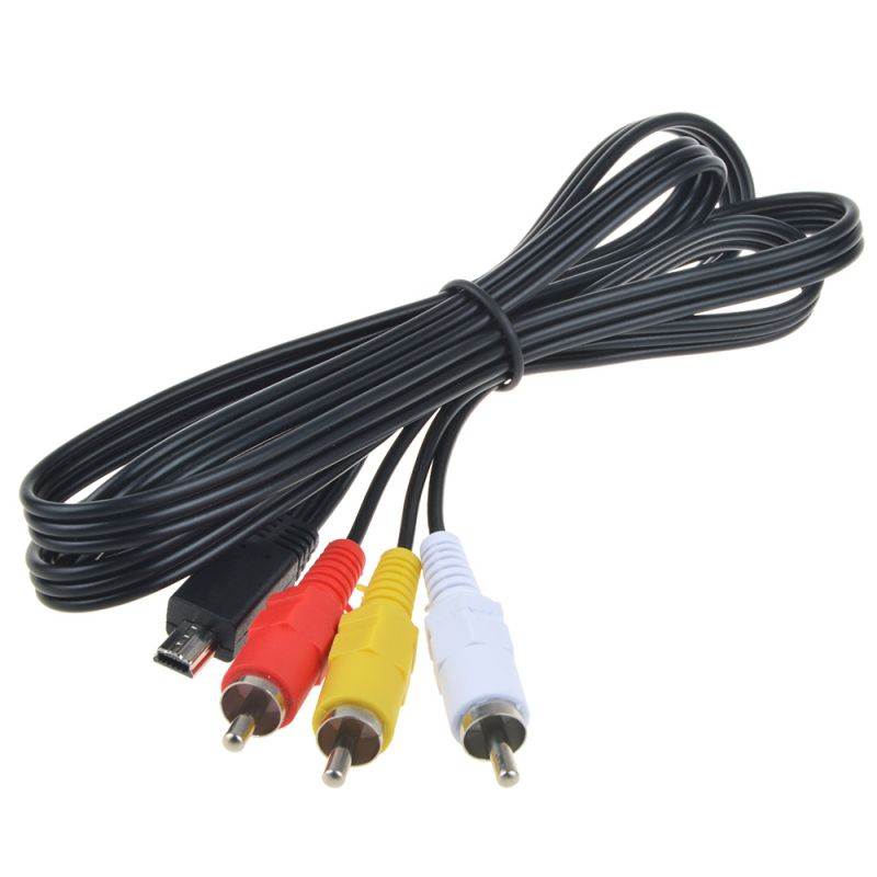 ABLEGRID Camera Video Audio AV Cable Mini USB to 3 RCA (4FT)