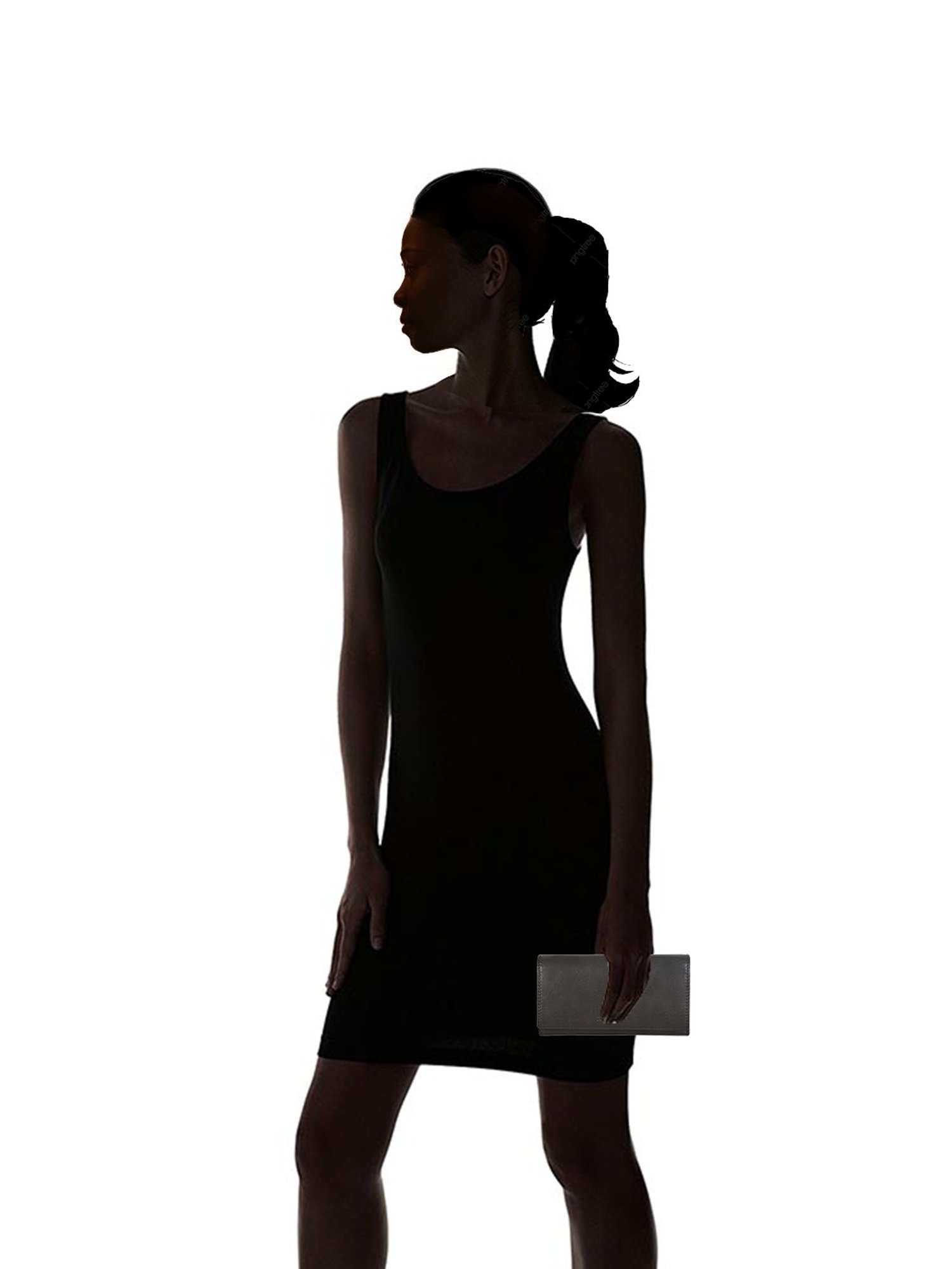 SASSORA Black Solid Rfid Wallet for Women