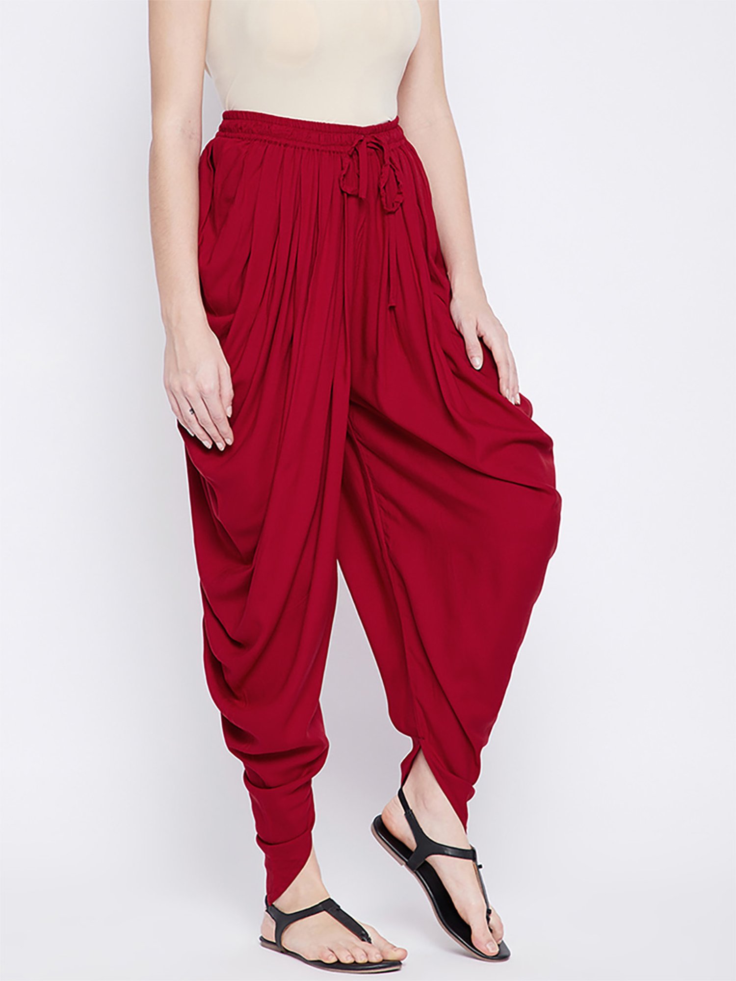 Castle Maroon Regular Fit Dhoti Pants