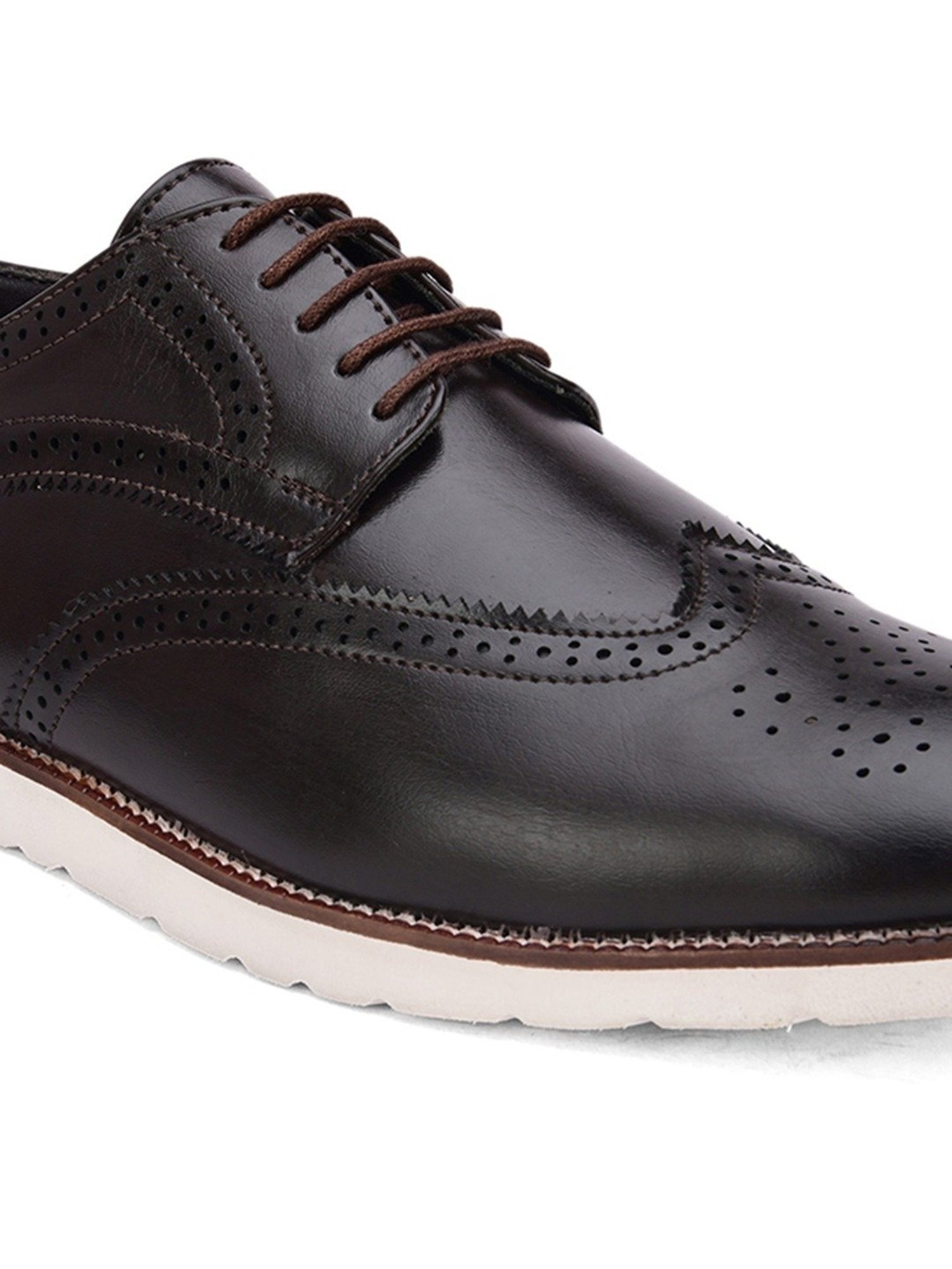 Hydes N Hues Men's Black Derby Shoes