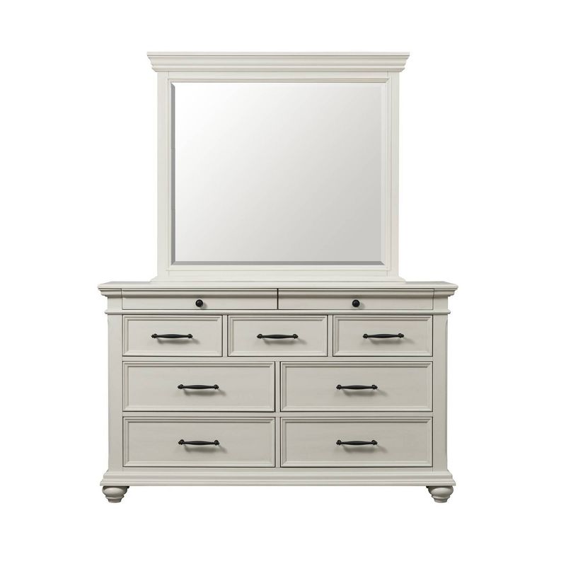Brooks 9 Drawer Dresser with Mirror Beige - Picket House Furnishings