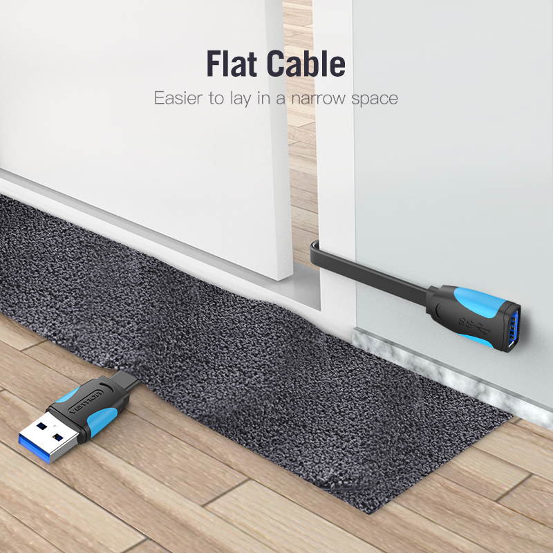 Vention USB Extension Cable,USB 3.0 A Male to A Female USB Extender Data Transfer Cable for USB Flash Drive, Card Reader, Hard Drive, Keyboard, Printer, Camera