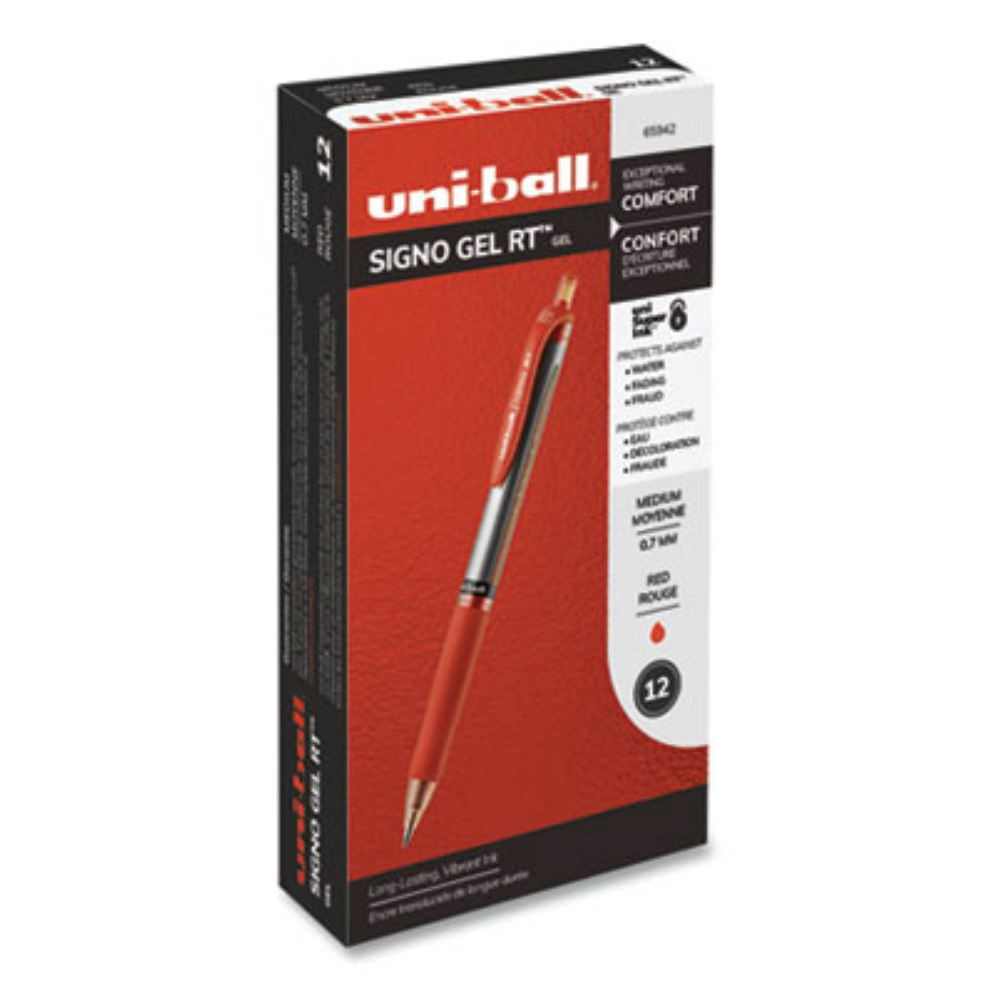 uni-ball Signo Retractable Gel Pen ,PEN,UNI-BLL,GELRT .7,RD