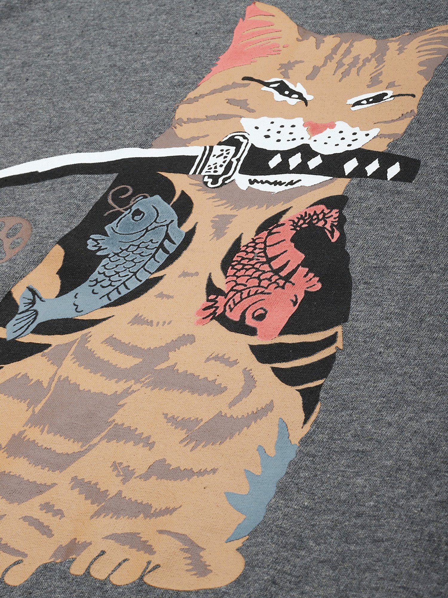 Burnt Umber Grey Regular Fit Graphic Print Crew T-Shirt