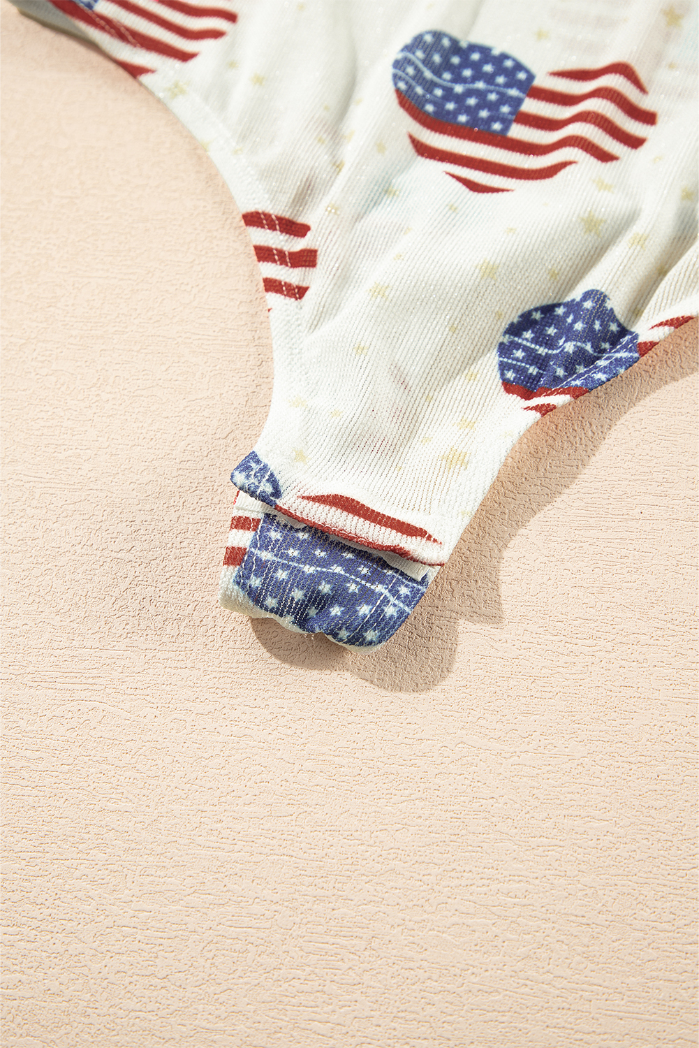 Rose Red Rhinestone Mesh Long Sleeve Bodysuit