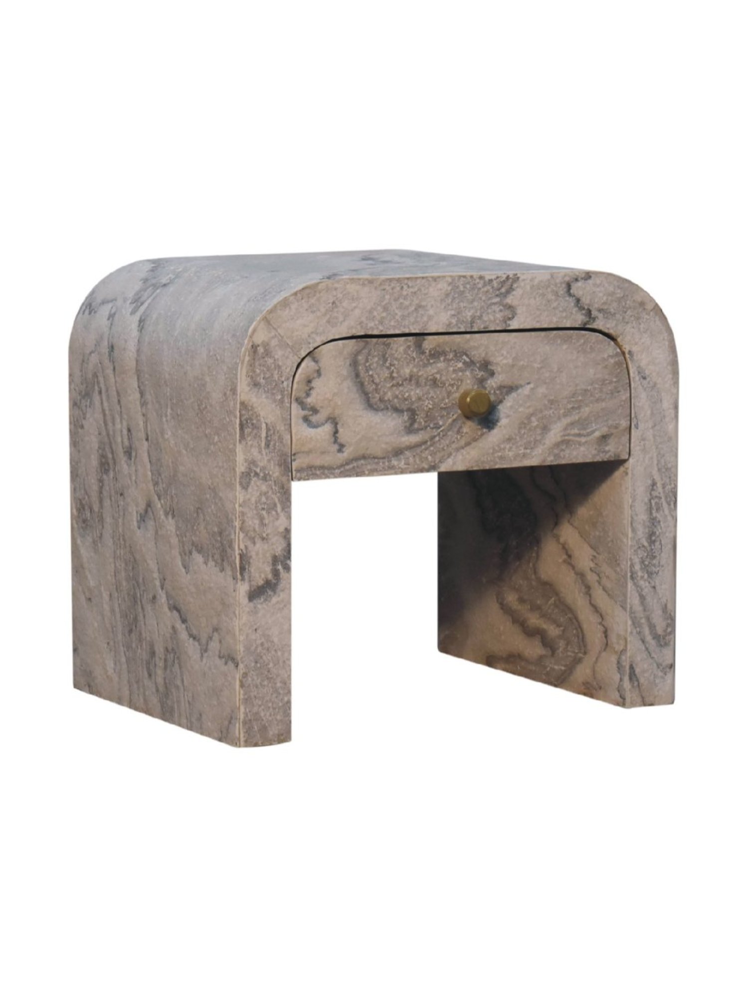 Sleepyhead Ally Teak Brown Sheesham Wood Bedside Table